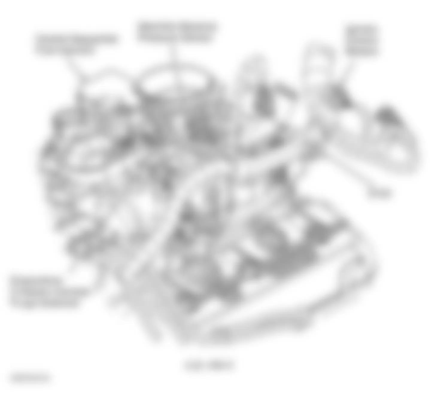 Chevrolet Chevy Express G1500 2003 - Component Locations -  Top Right Side Of Engine (4.3L VIN X)