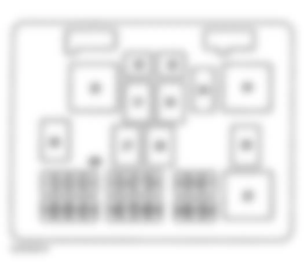 Chevrolet Chevy Express G3500 2003 - Component Locations -  Identifying Floor Console Fuse Block