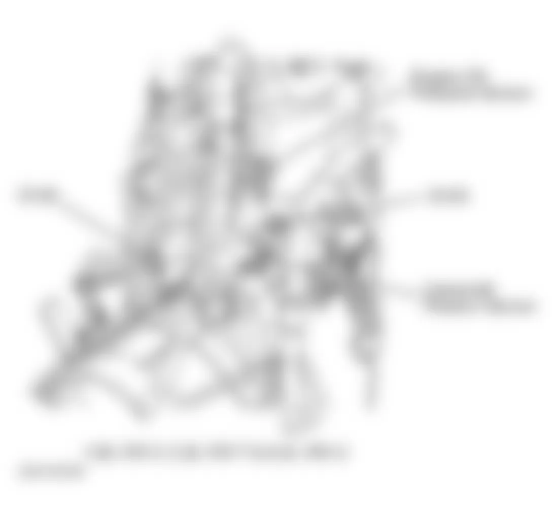 Chevrolet Chevy Express H1500 2003 - Component Locations -  Rear Of Engine (4.8L VIN V, 5.3L VIN T & 6.0L VIN U)