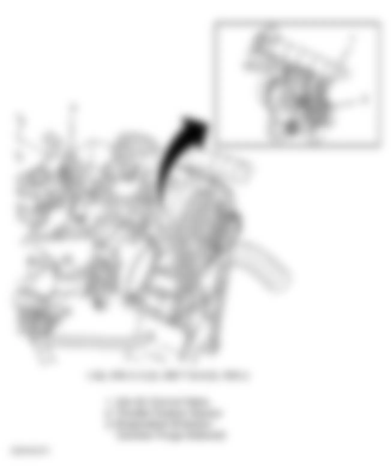 Chevrolet Chevy Express H2500 2003 - Component Locations -  Front Of Engine (4.8L VIN V, 5.3L VIN T & 6.0L VIN U)