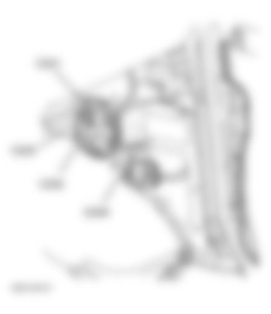 Chevrolet Chevy Express H2500 2003 - Component Locations -  Right Kick Panel