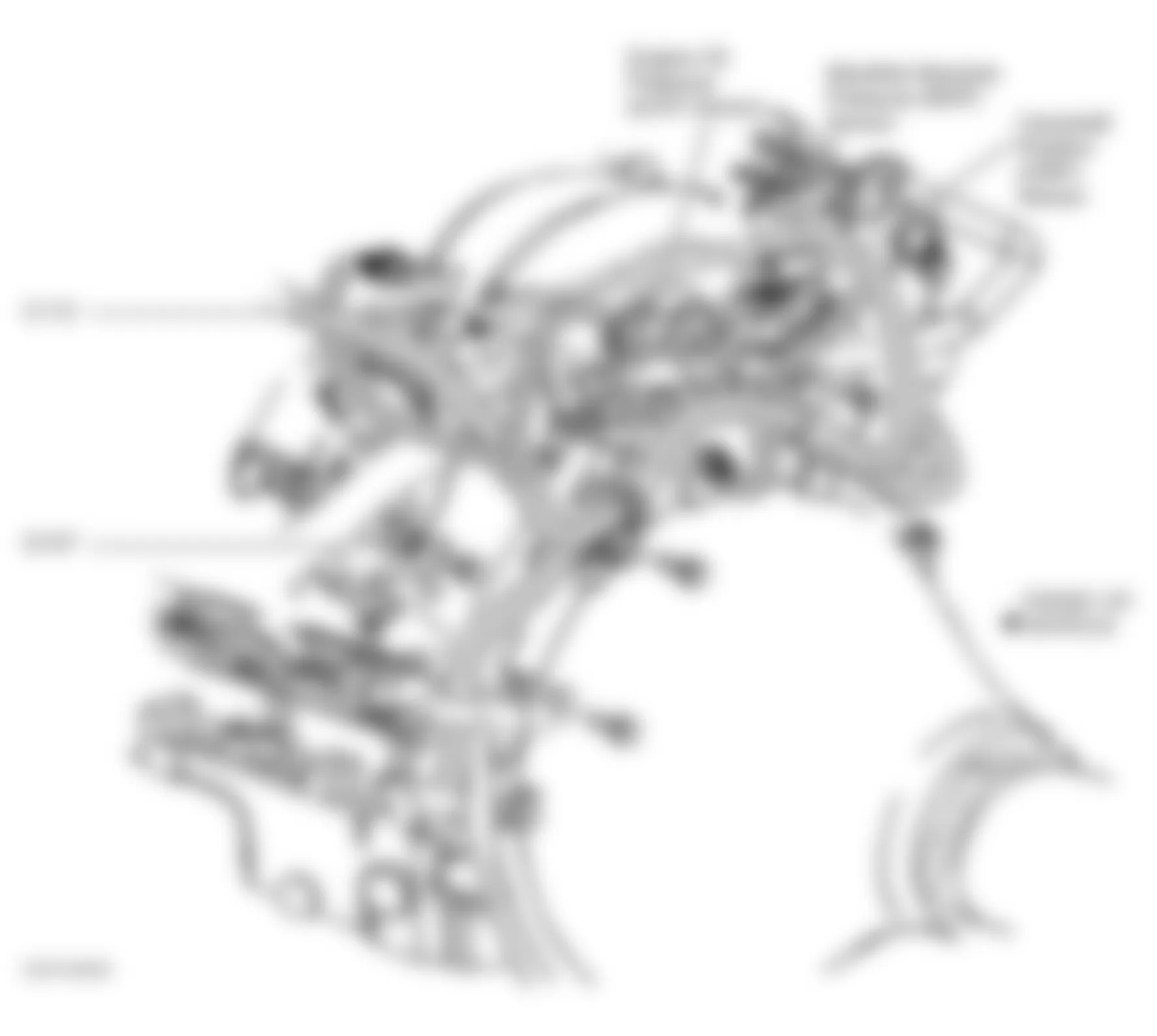 Chevrolet Corvette 2003 - Component Locations -  Left Rear Of Engine