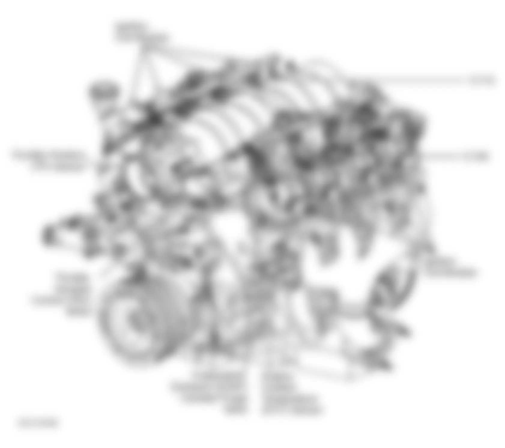 Chevrolet Corvette 2003 - Component Locations -  Left Front Of Engine