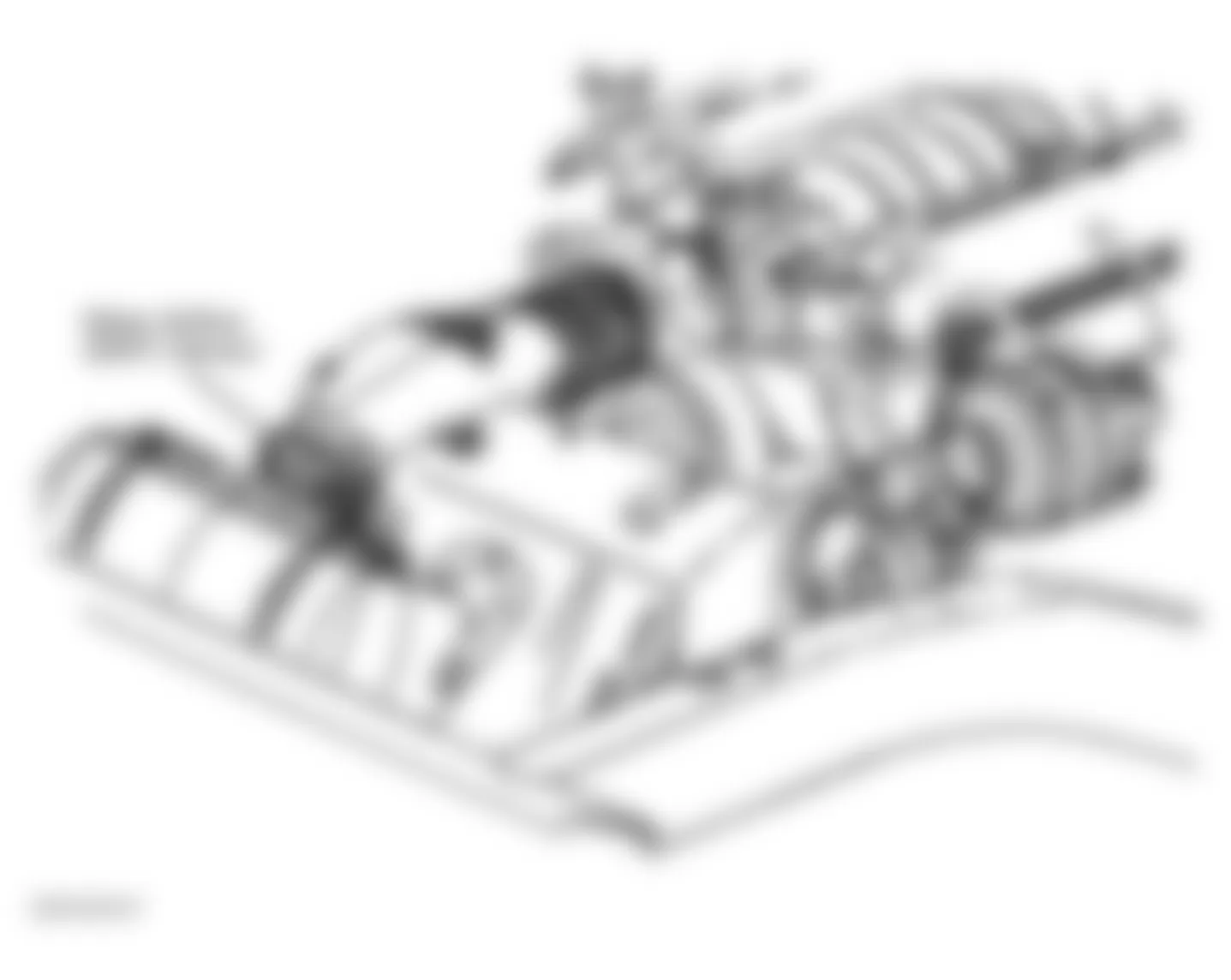 Chevrolet Corvette 2003 - Component Locations -  Front Of Engine Compartment