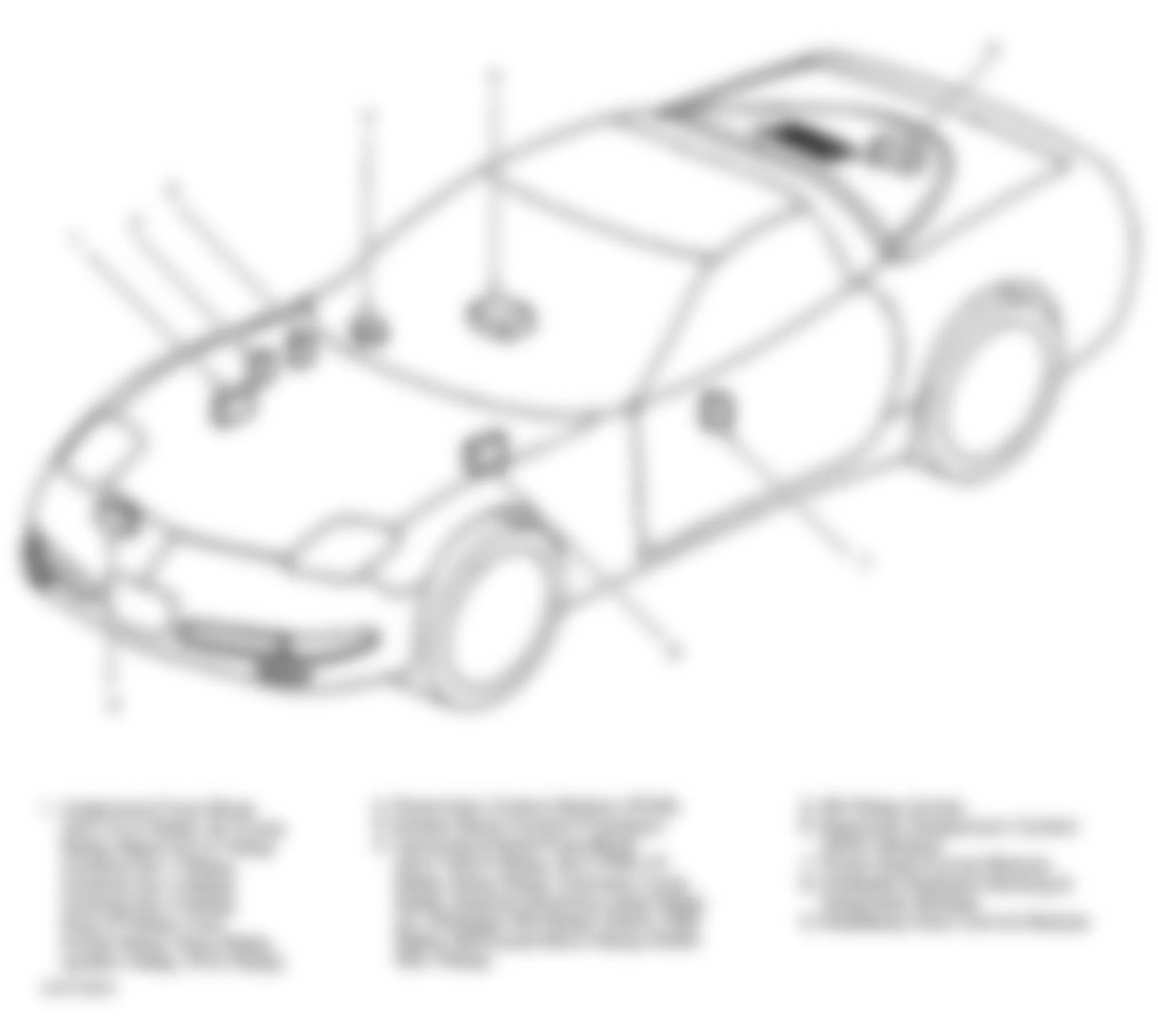 Chevrolet Corvette 2003 - Component Locations -  Vehicle Overview