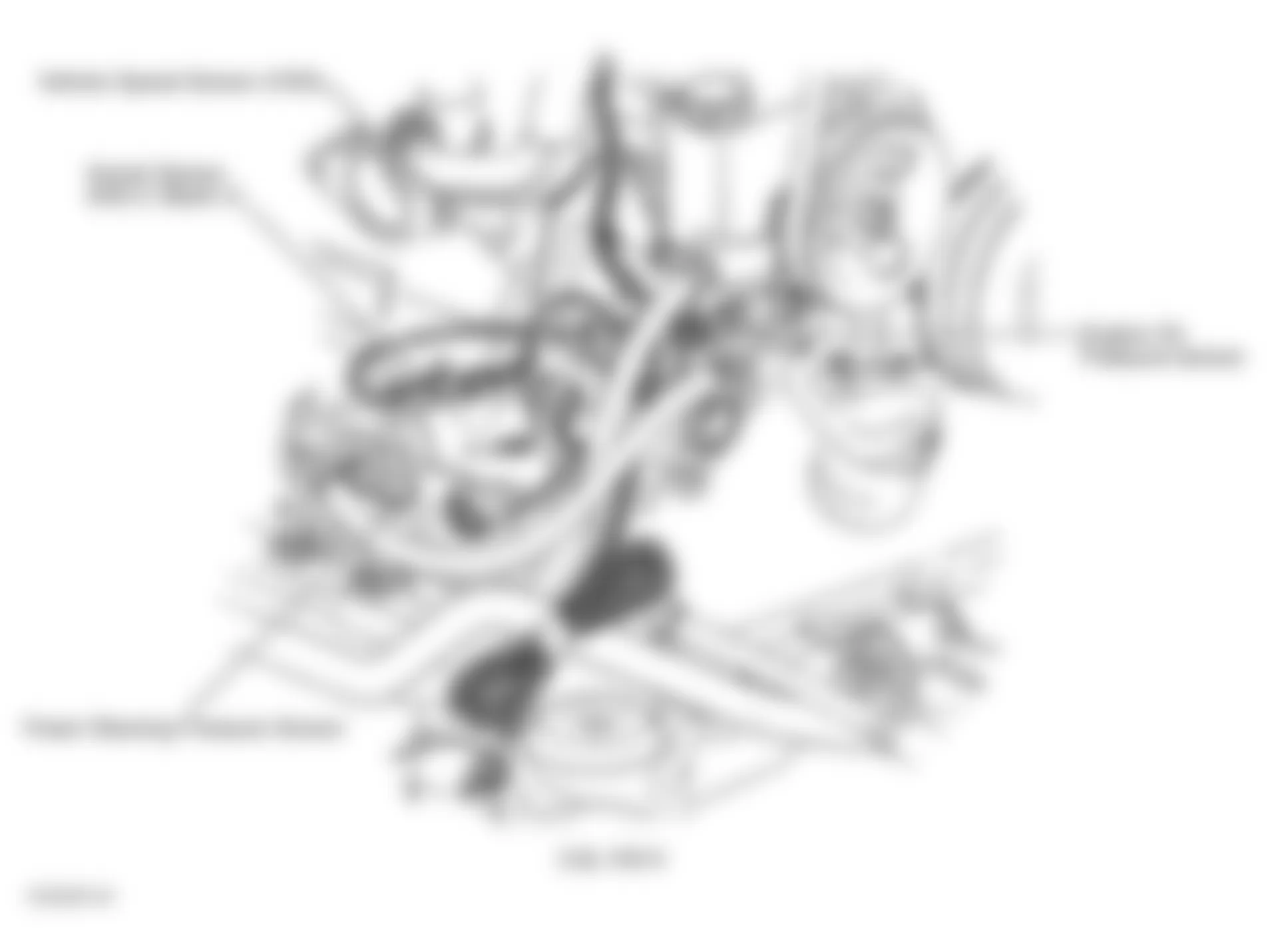 Chevrolet Impala LS 2003 - Component Locations -  Front Of Engine (3.8L VIN K)