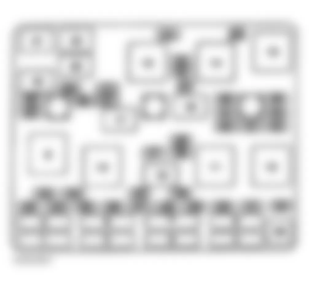 Chevrolet Malibu 2003 - Component Locations -  Identifying Engine Compartment Fuse Block