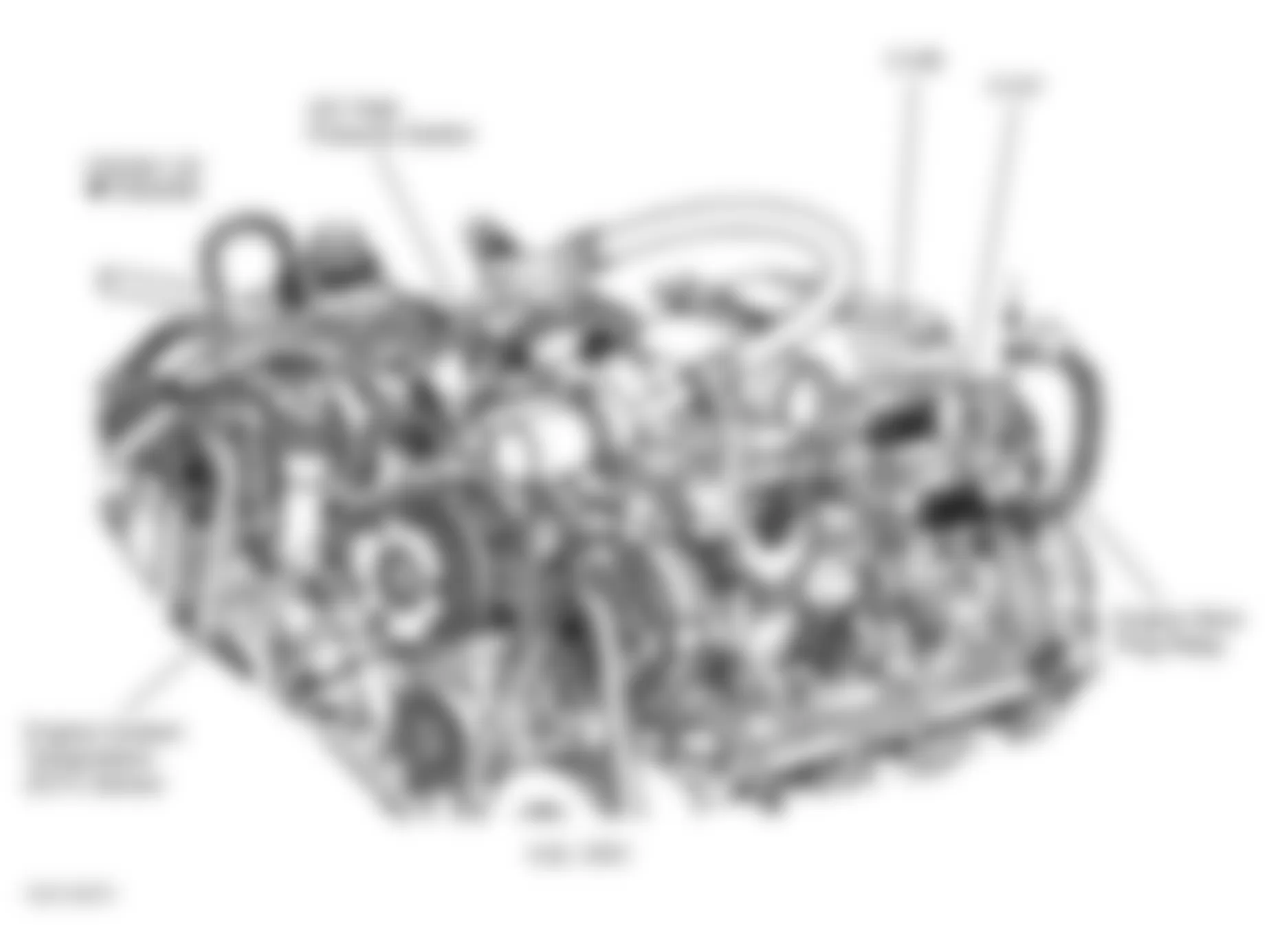 Chevrolet Silverado 1500 HD 2003 - Component Locations -  Left Side Of Engine (6.6L VIN 1)