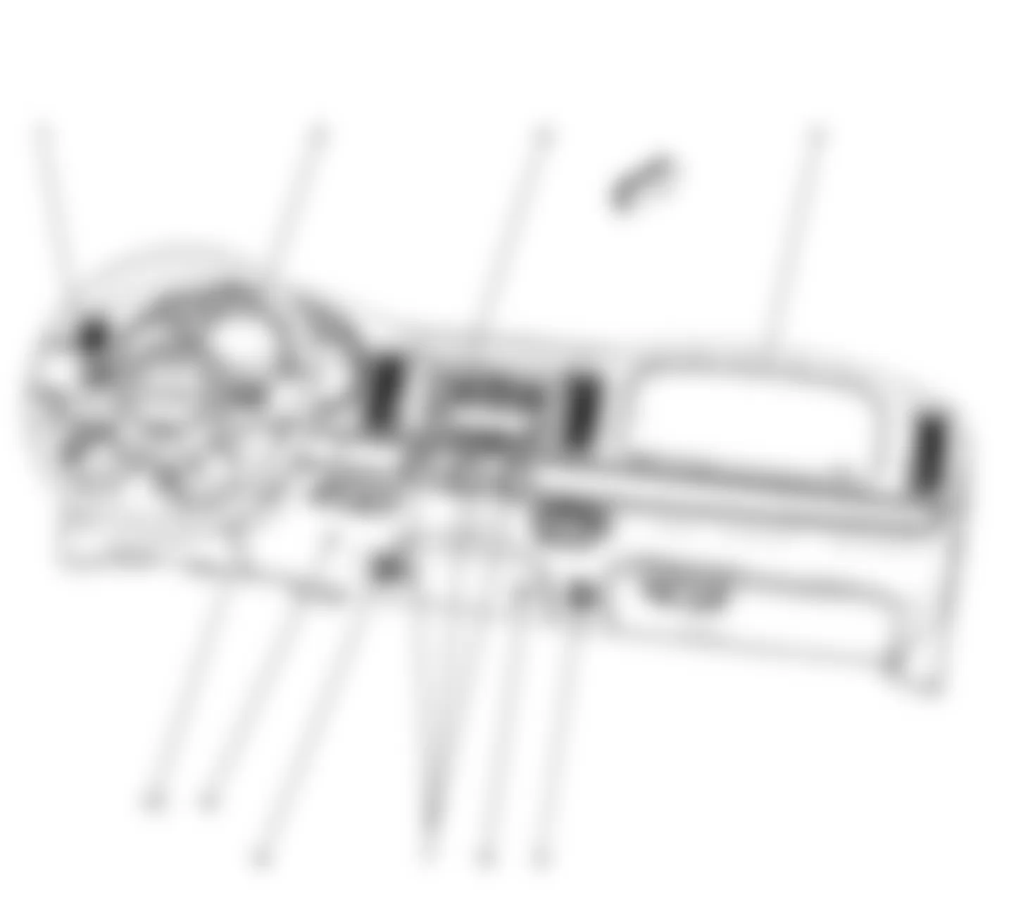 Chevrolet SSR 2003 - Component Locations -  Instrument Panel Cluster Components View