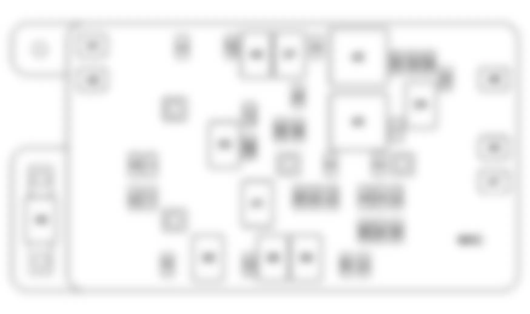 Chevrolet SSR 2003 - Component Locations -  Fuse Block - Underhood, Label View