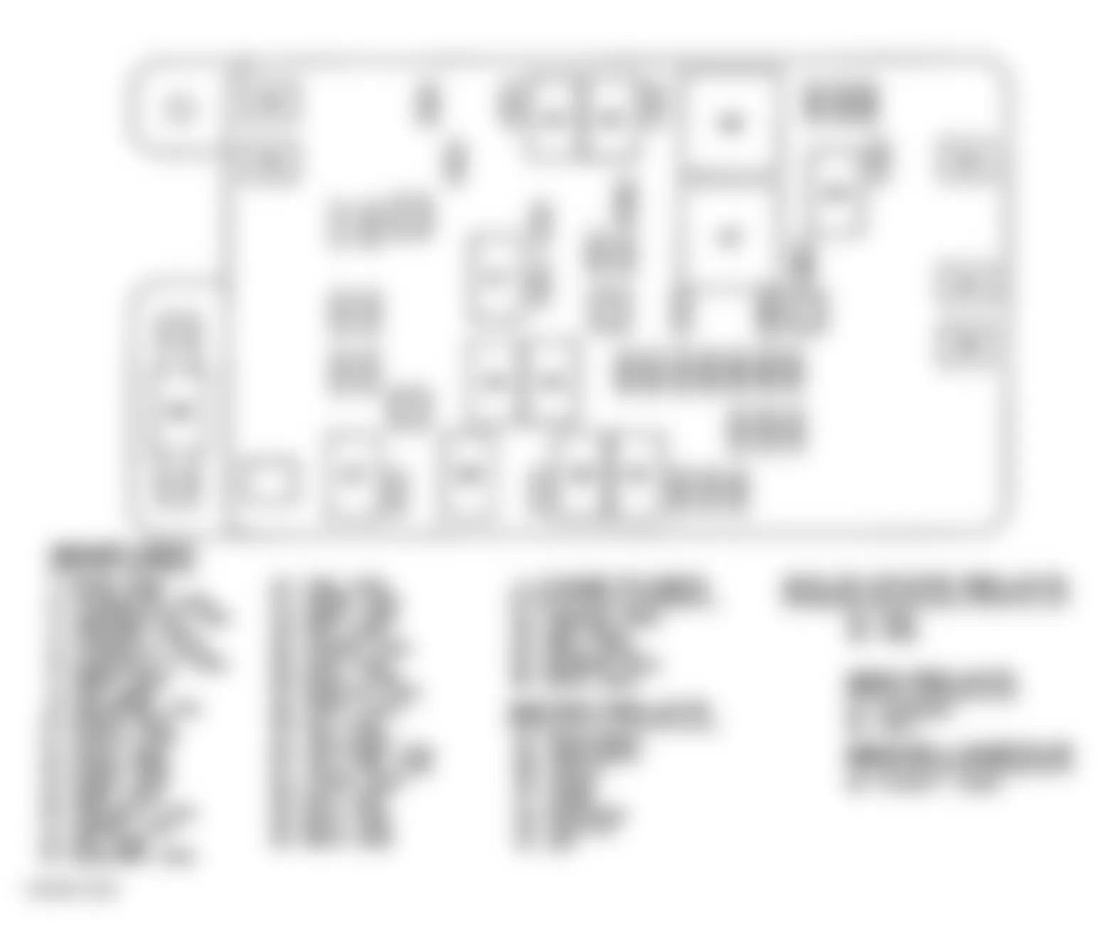 Chevrolet TrailBlazer 2003 - Component Locations -  Identifying Underhood Fuse Block Components (5.3L Engine)