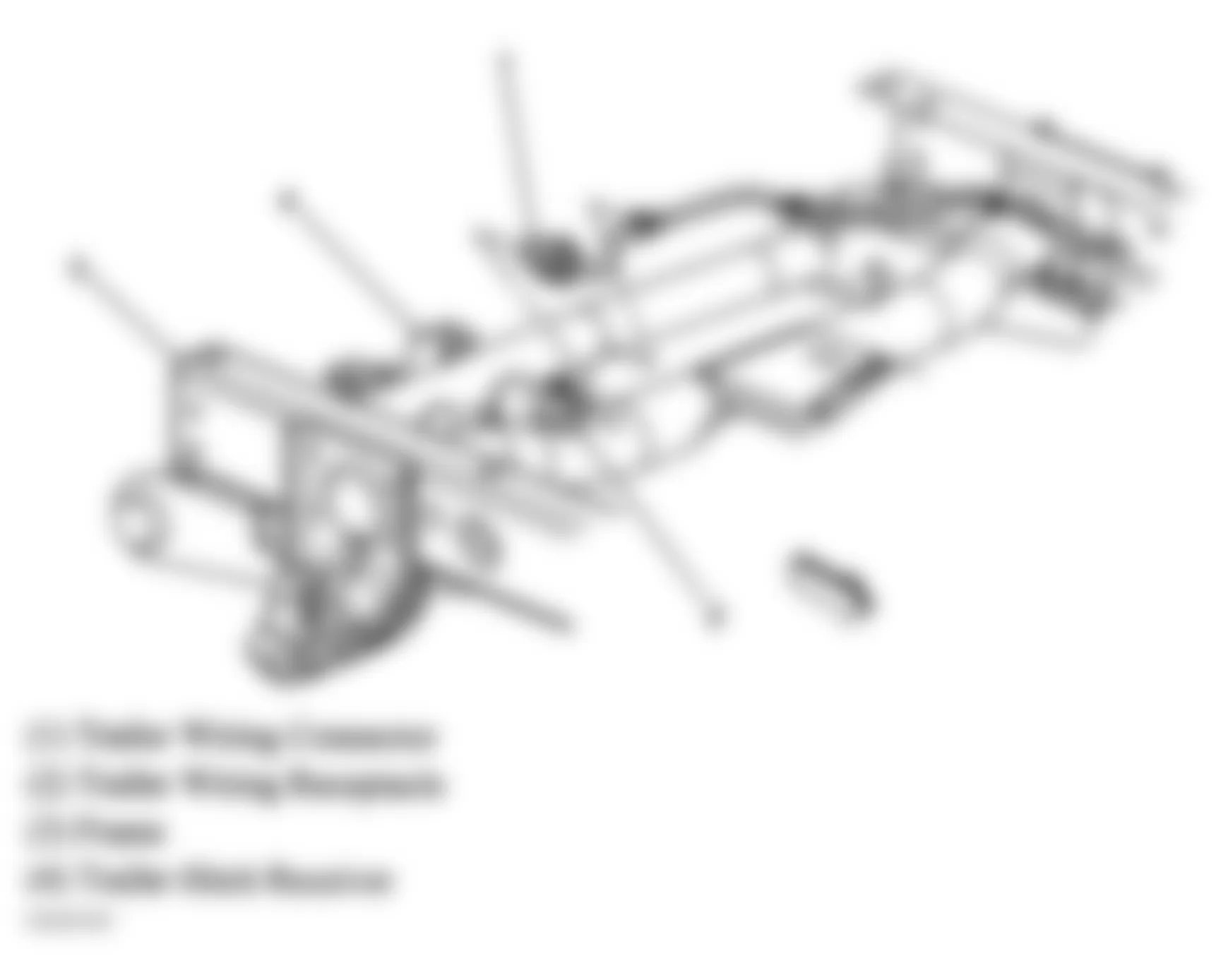 Chevrolet Avalanche 2500 2004 - Component Locations -  Trailer Connector