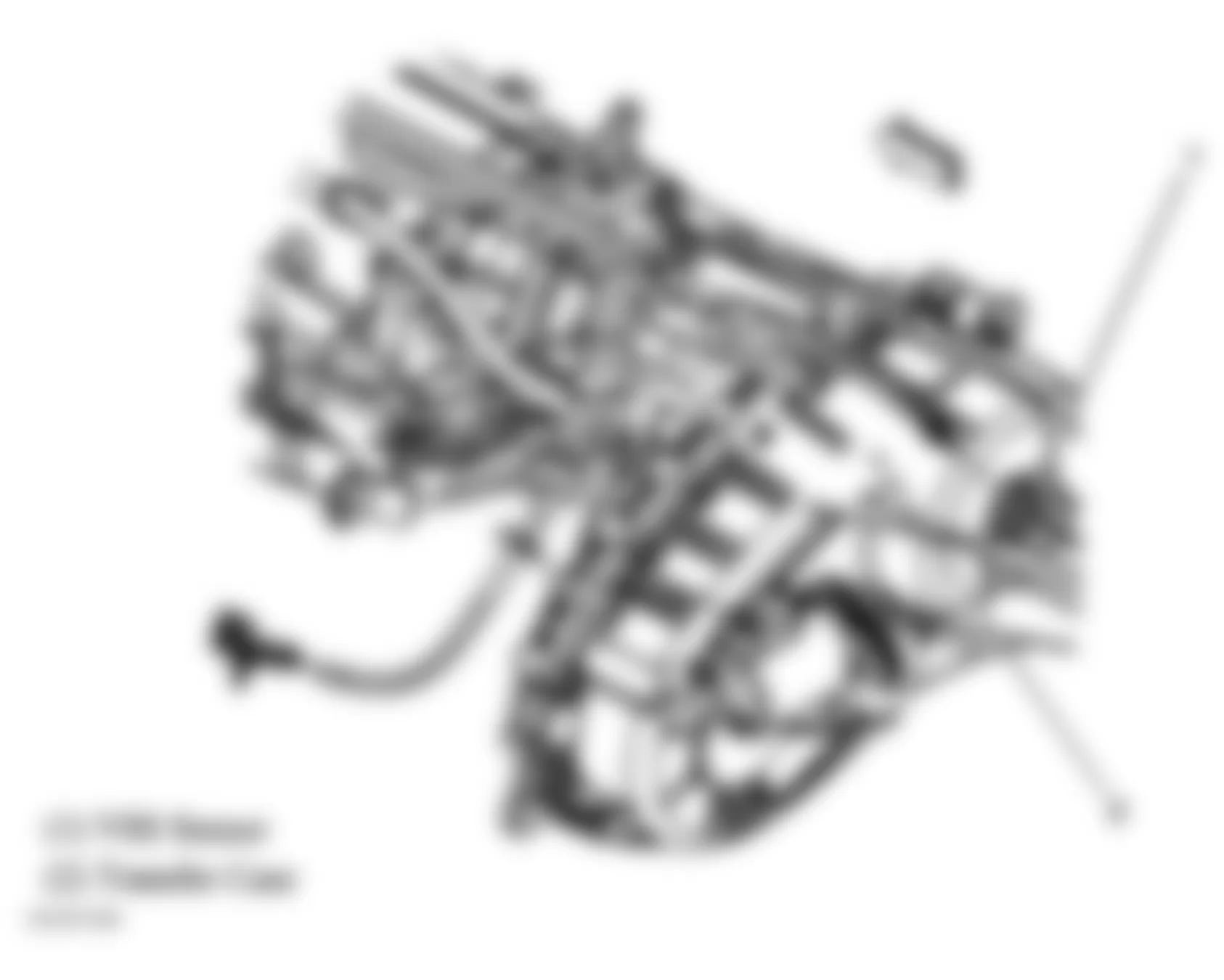 Chevrolet Avalanche 2500 2004 - Component Locations -  Transfer Case