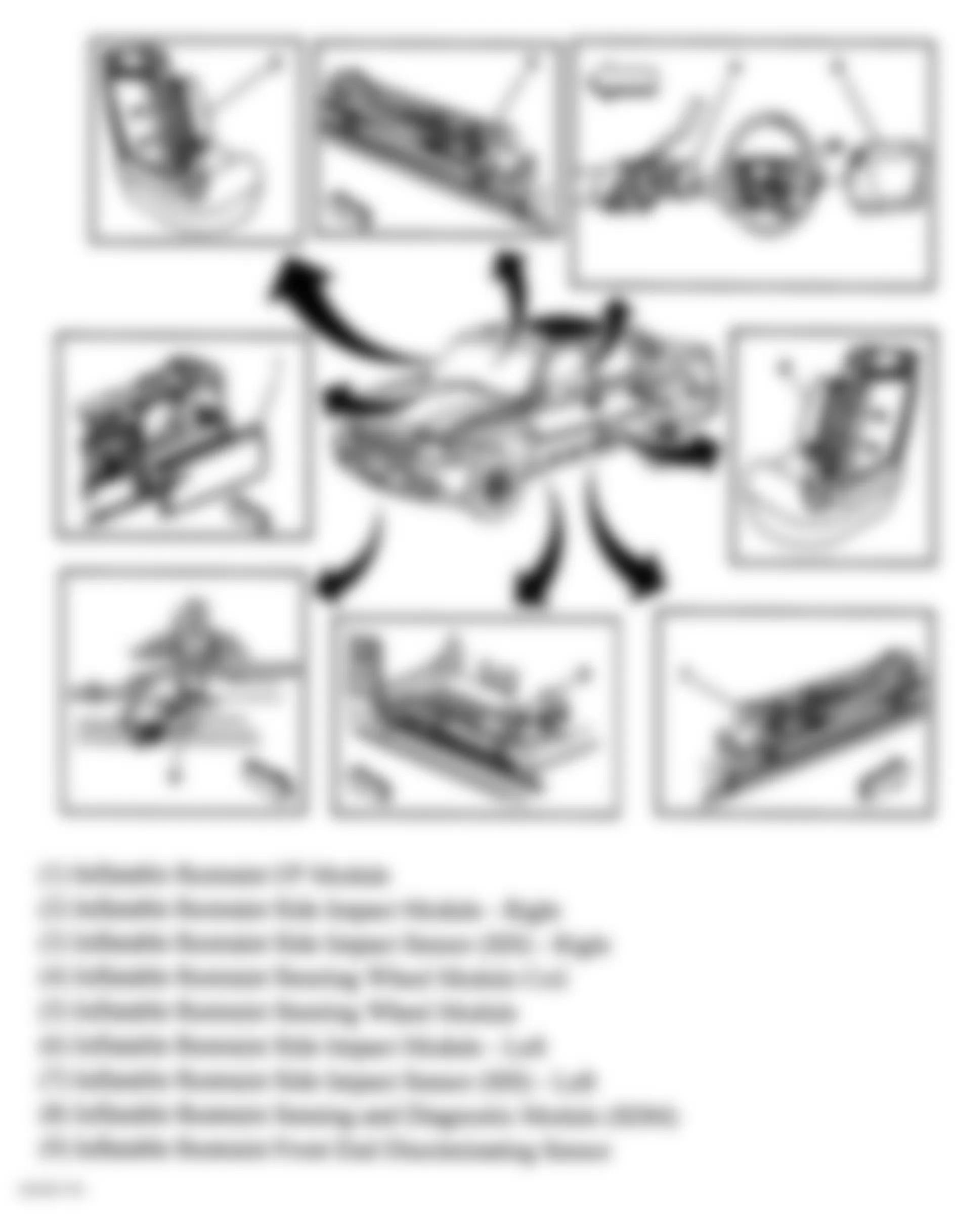 Chevrolet Avalanche 2500 2004 - Component Locations -  SIR Components