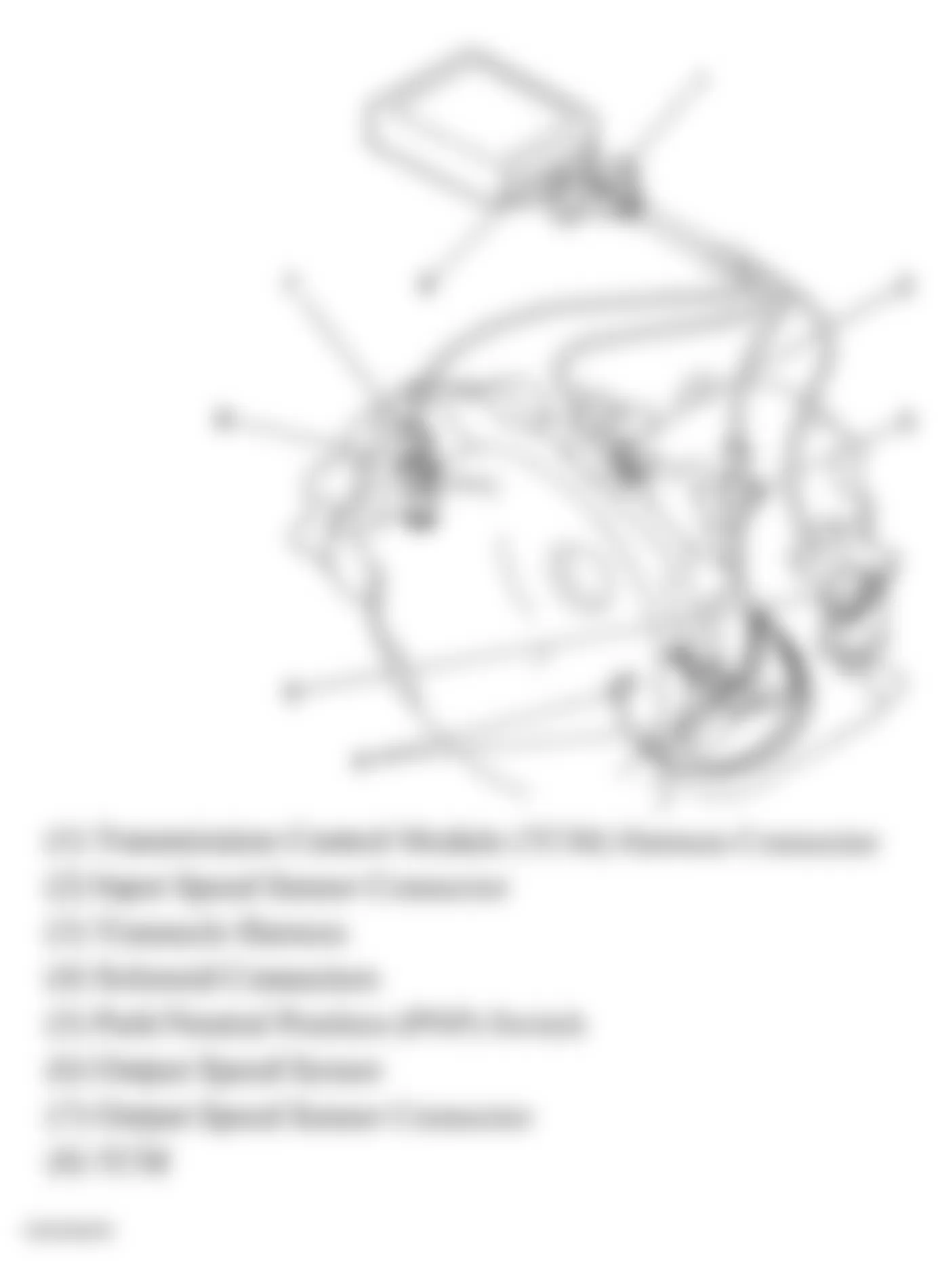 Chevrolet Aveo 2004 - Component Locations -  Automatic Transmission Components