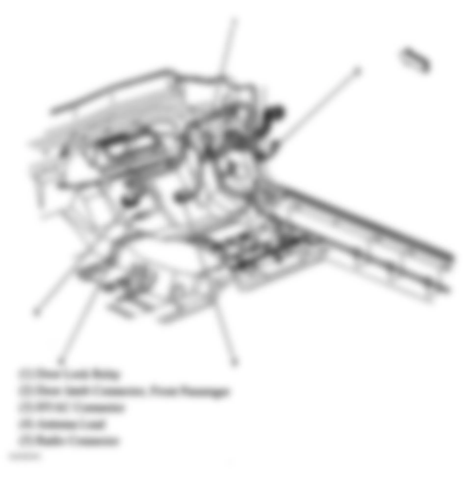 Chevrolet Cavalier 2004 - Component Locations -  Right Side Of Dash