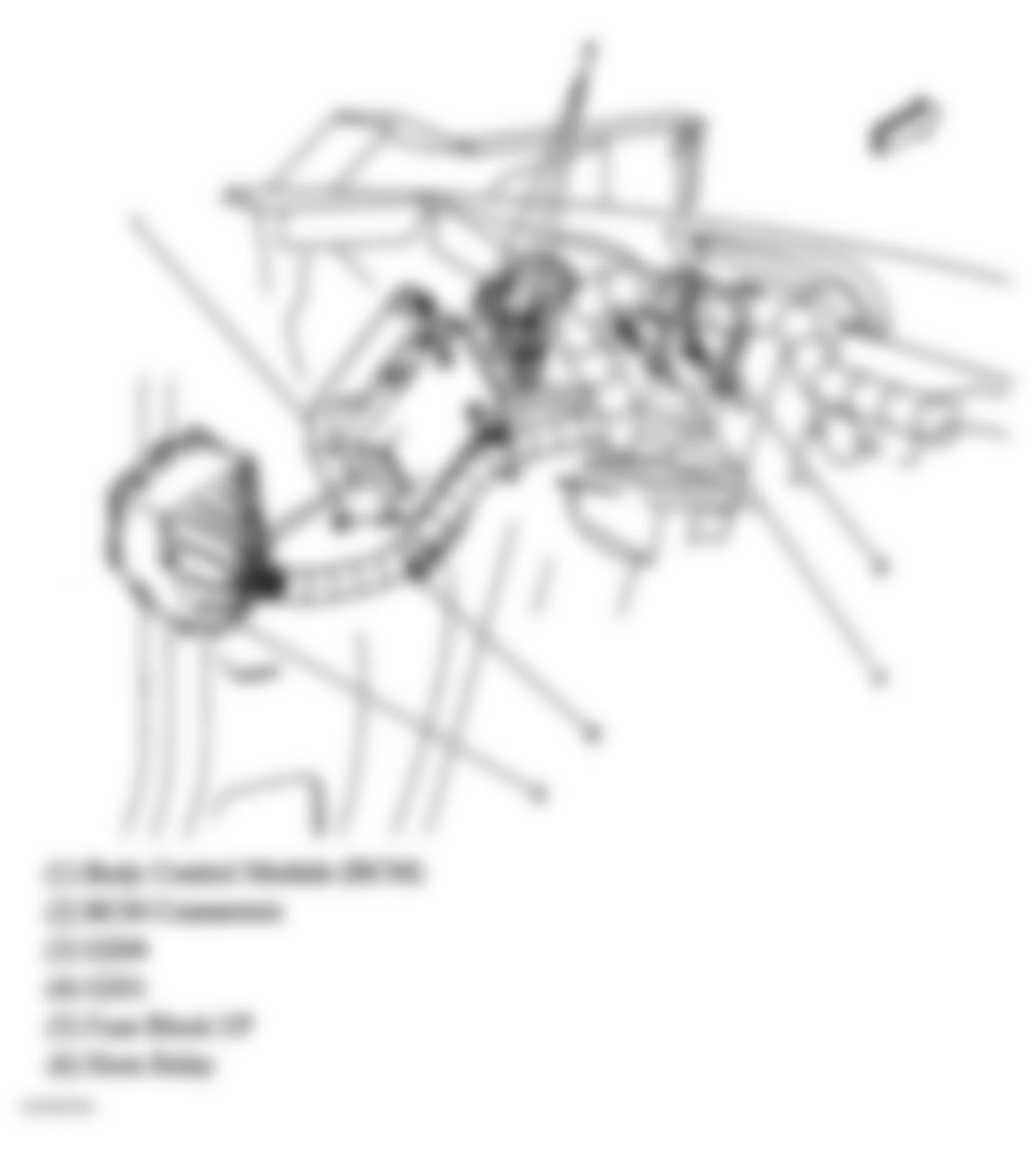 Chevrolet Cavalier LS 2004 - Component Locations -  Left End Of Dash