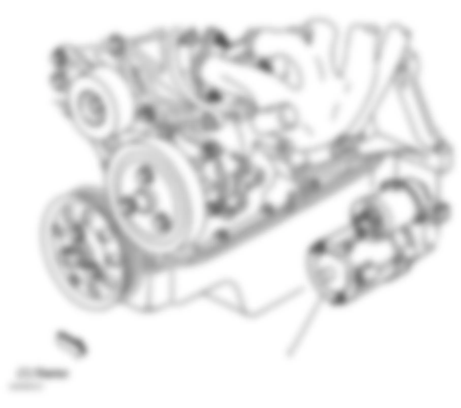 Chevrolet Cavalier LS 2004 - Component Locations -  Lower Left Side Of Engine