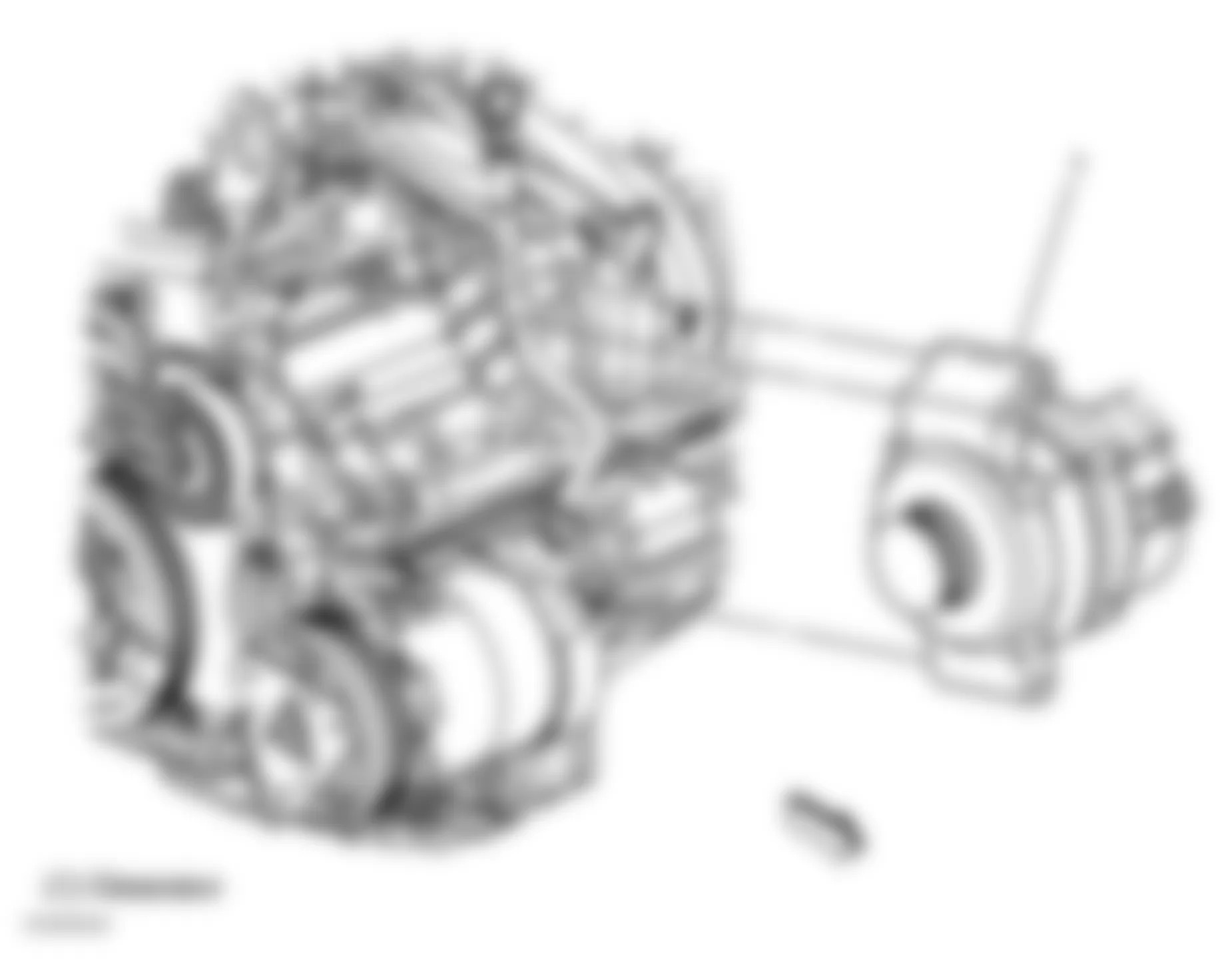 Chevrolet Cavalier LS 2004 - Component Locations -  Left Front Of Engine