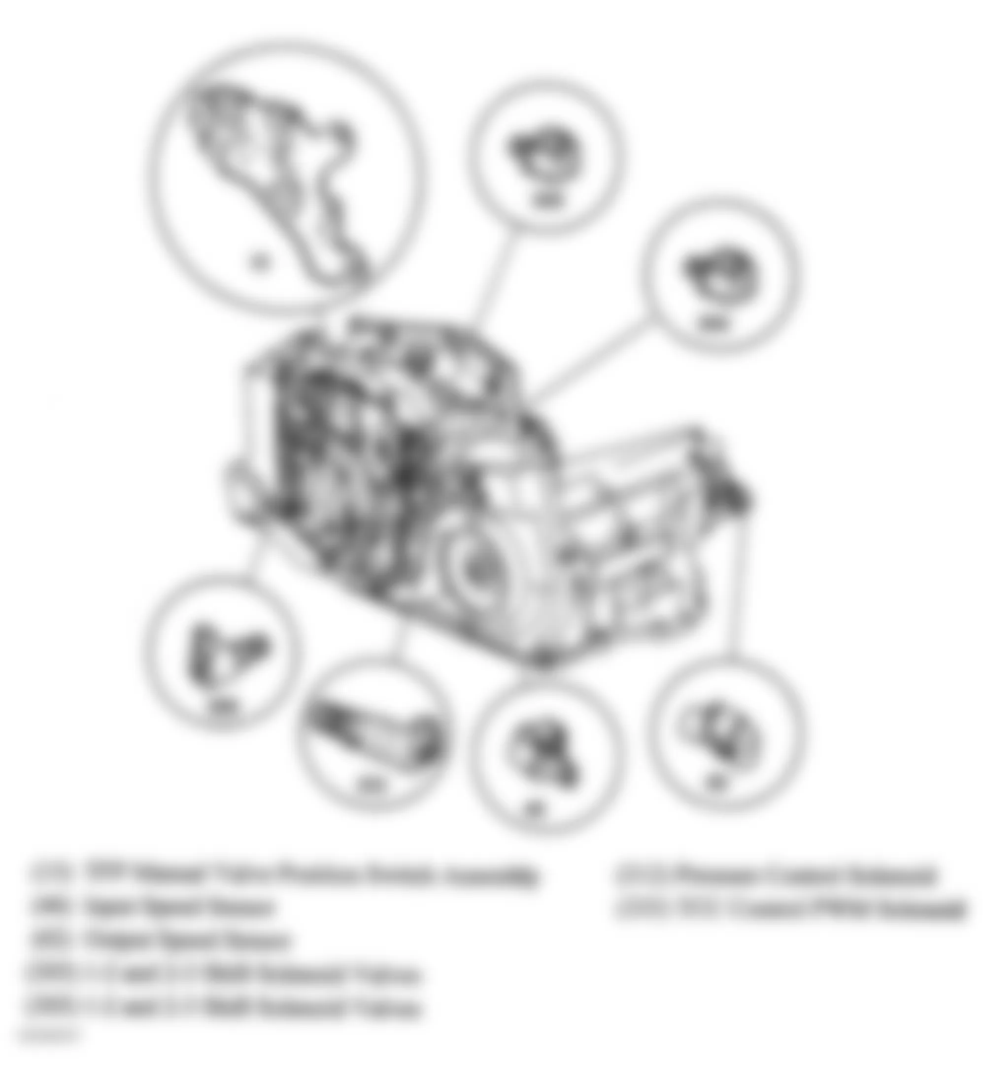 Chevrolet Cavalier LS 2004 - Component Locations -  Rear Of Automatic Transmission