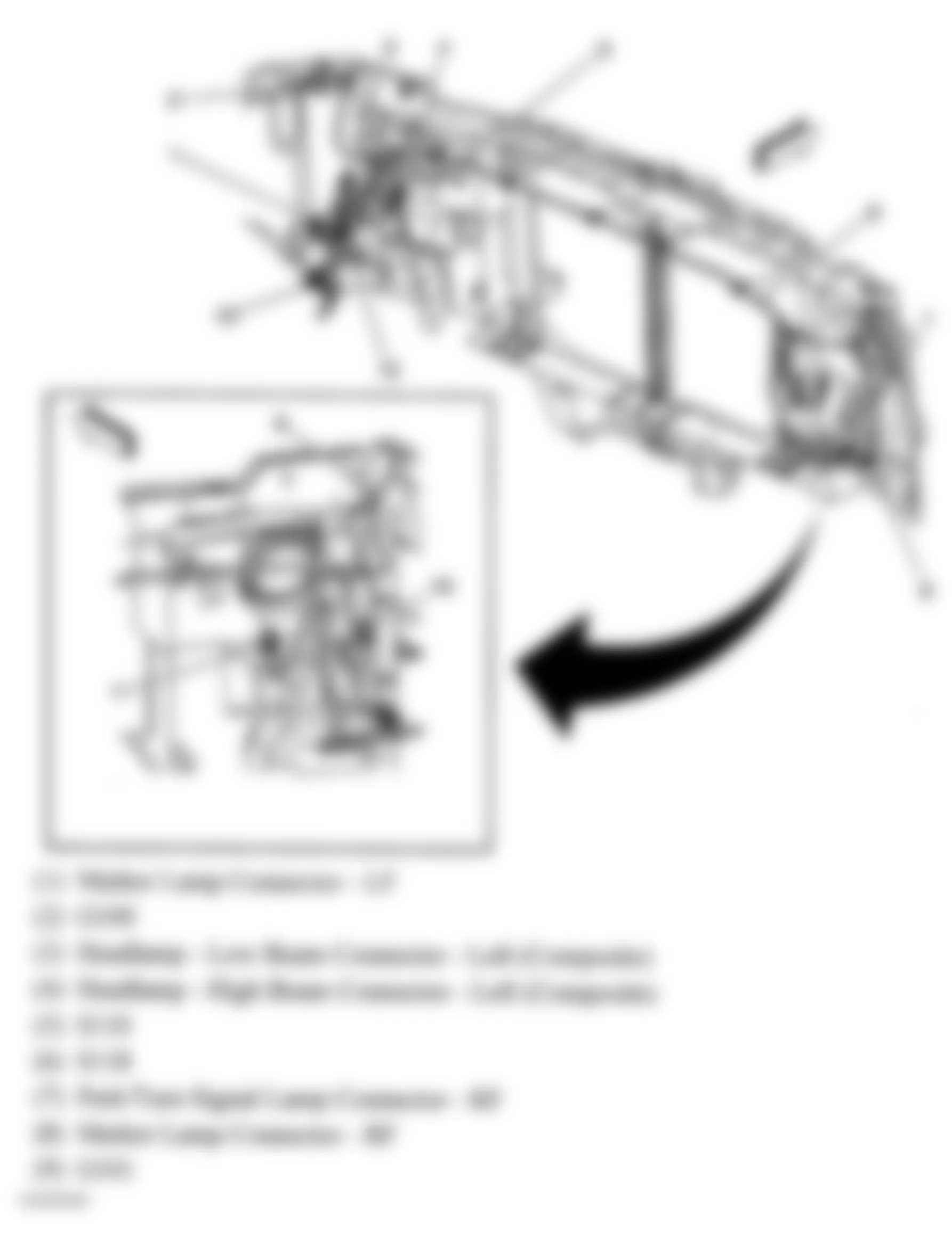 Chevrolet Chevy Express G1500 2004 - Component Locations -  Front Of Engine Compartment