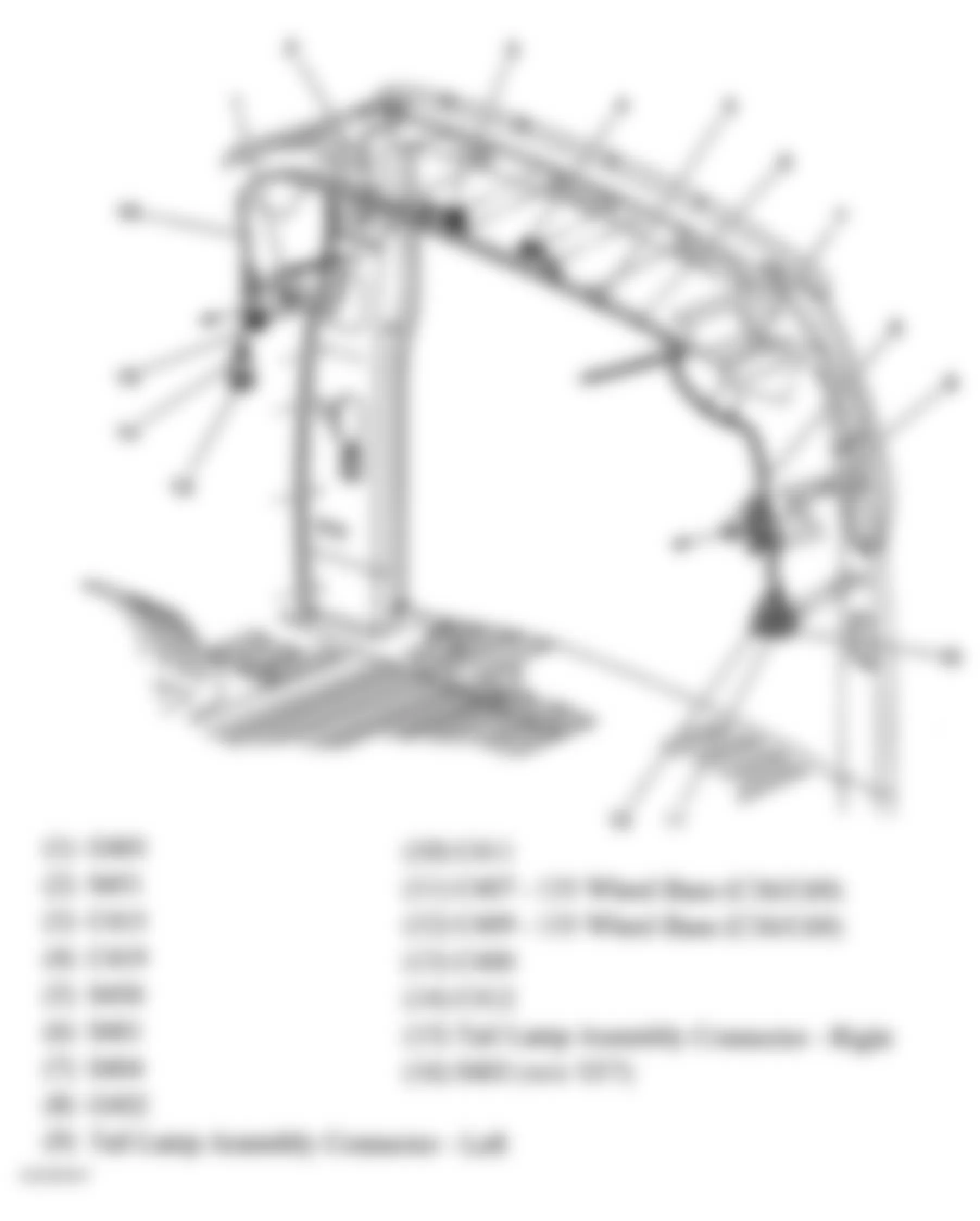 Chevrolet Chevy Express G1500 2004 - Component Locations -  Rear Of Passenger Compartment (Passenger/Cargo)