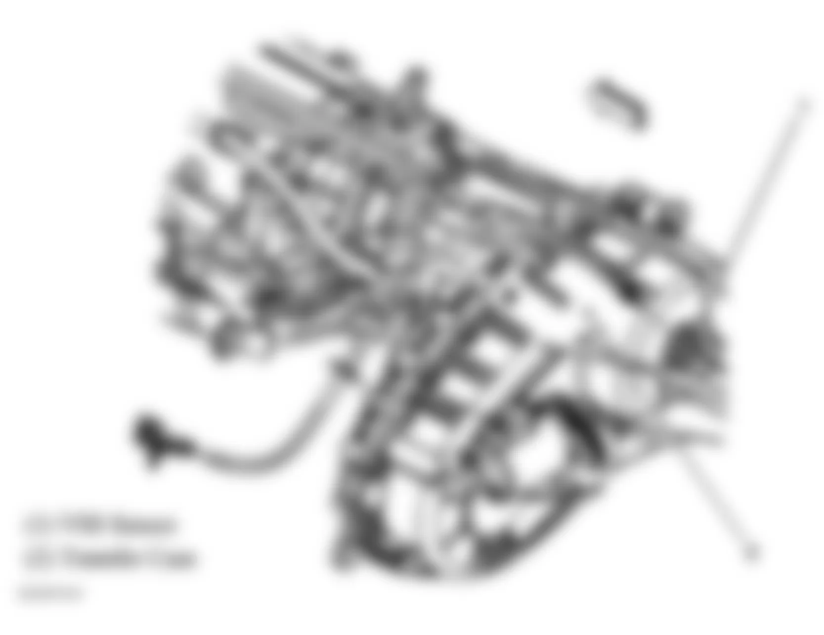 Chevrolet Chevy Express G1500 2004 - Component Locations -  Rear Of Transfer Case (4L60-E/4L65-E)