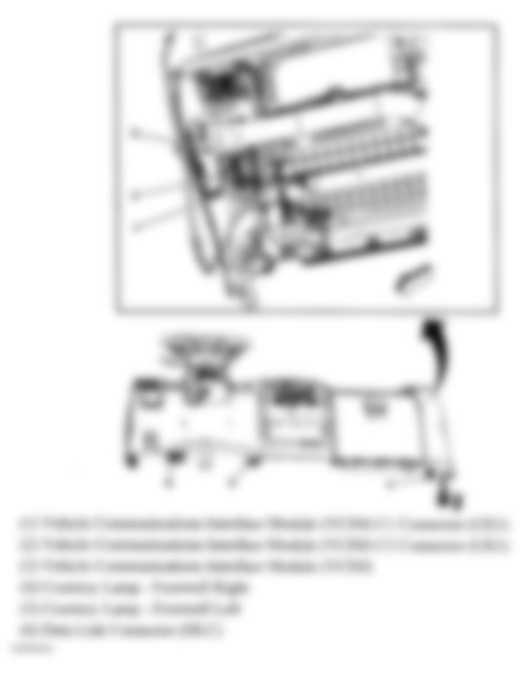 Chevrolet Colorado 2004 - Component Locations -  Lower Center Of Dash