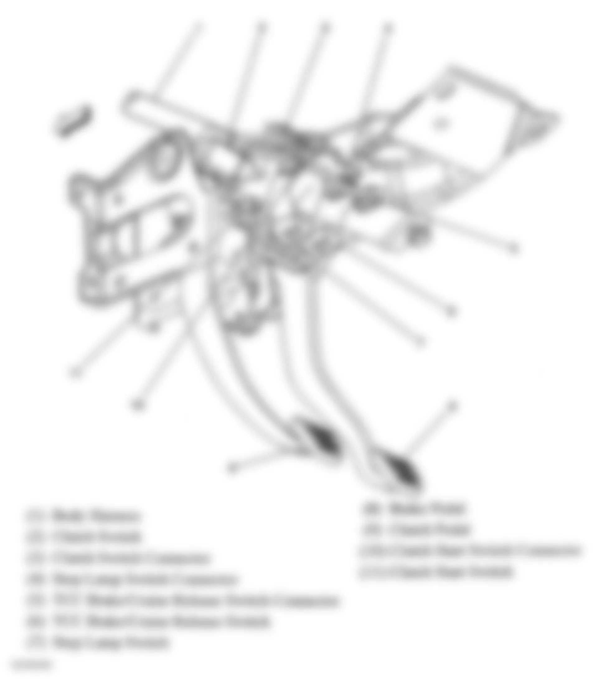 Chevrolet Colorado 2004 - Component Locations -  Lower Left Side Of Dash