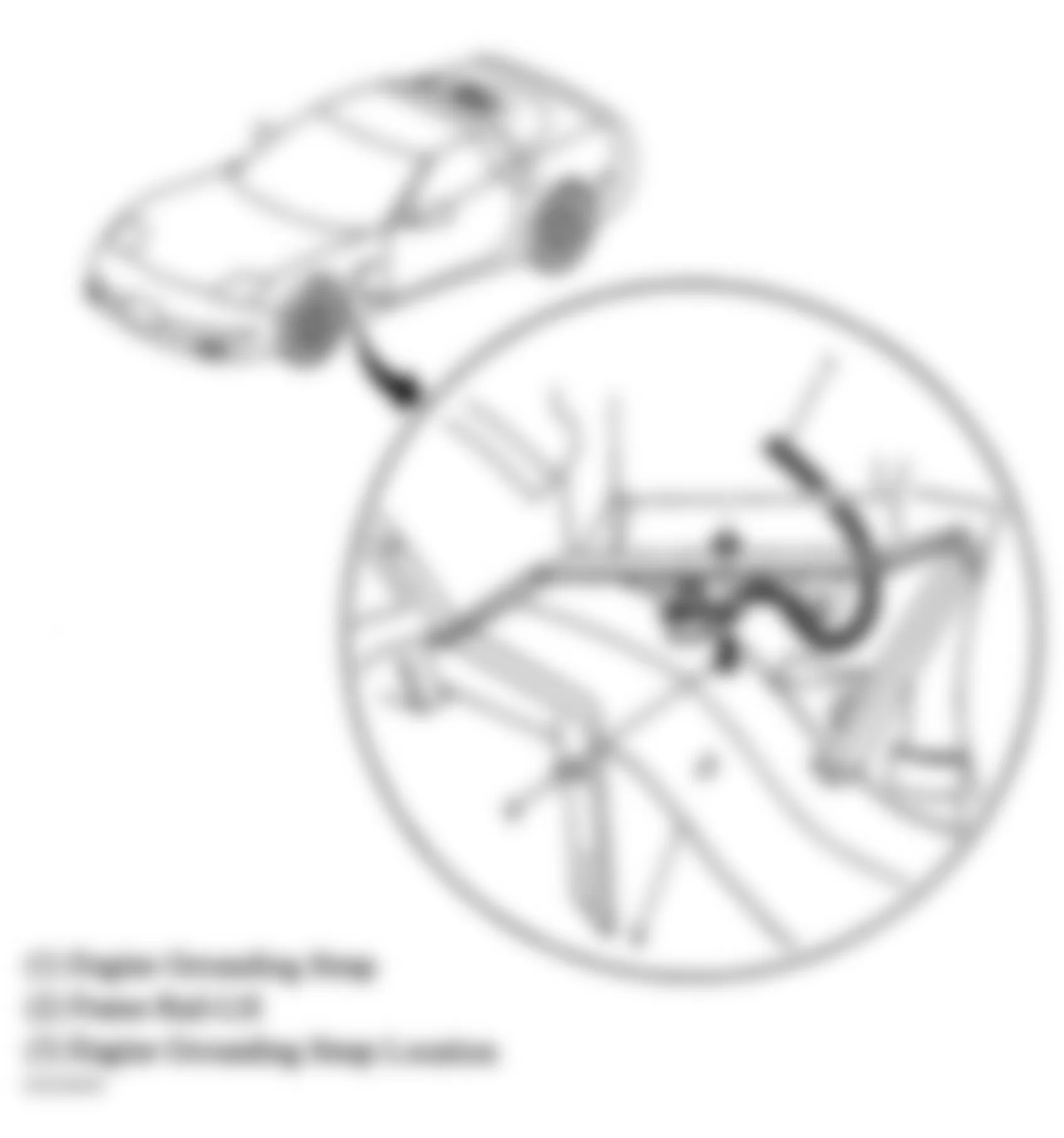 Chevrolet Corvette 2004 - Component Locations -  Behind Left Front Wheel