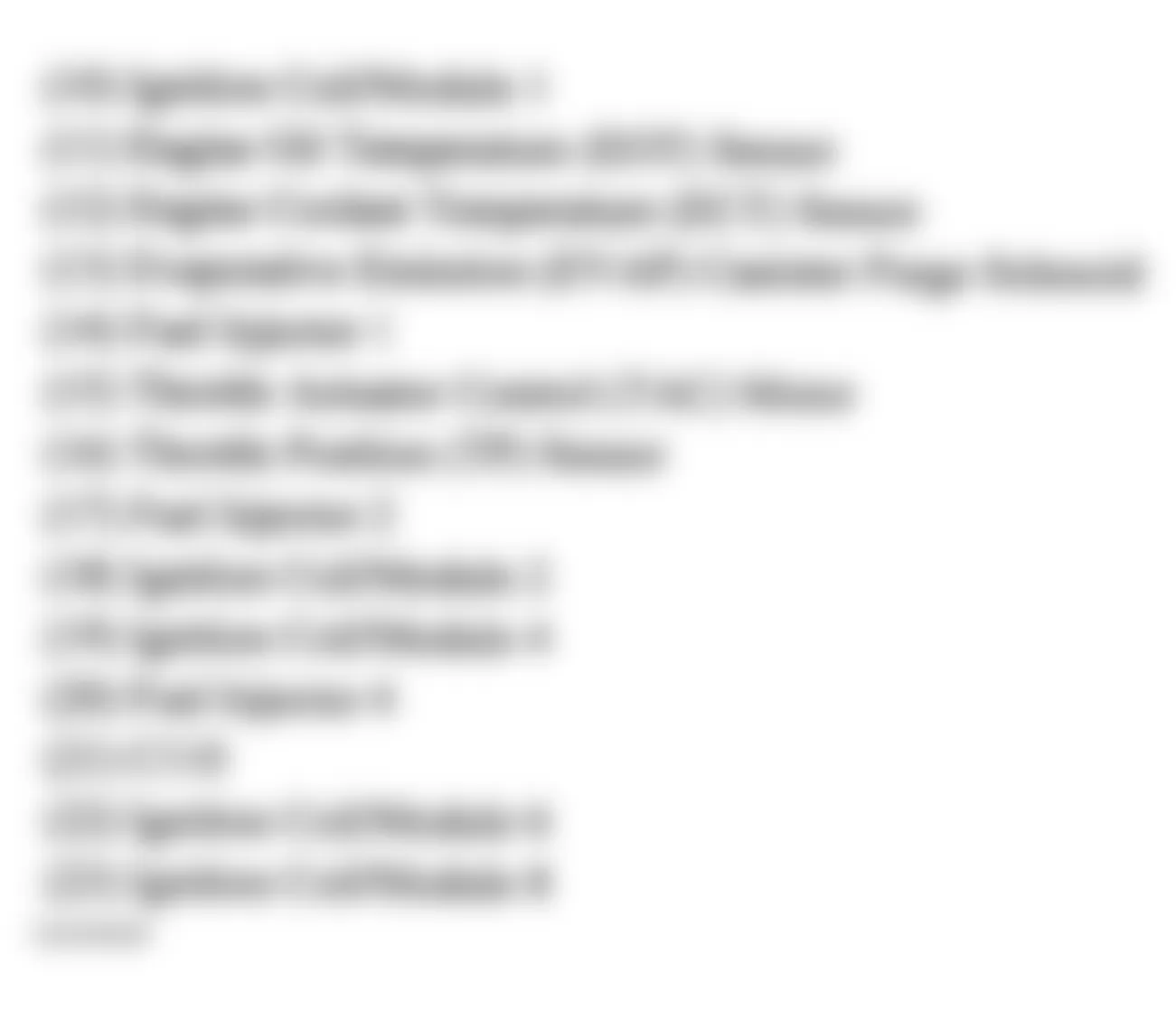 Chevrolet Corvette 2004 - Component Locations -  Left Front Of Engine (2 Of 2)