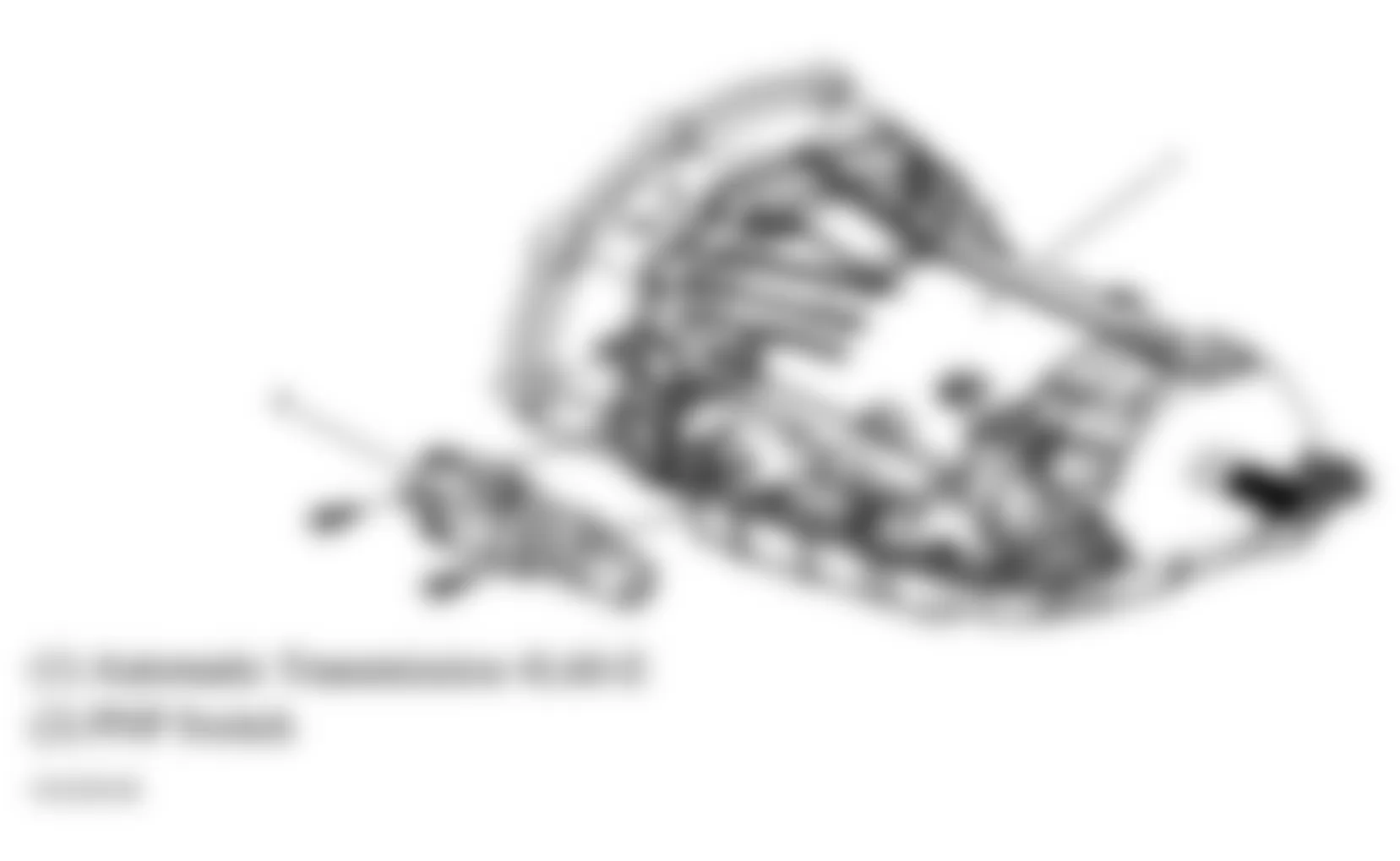Chevrolet Corvette 2004 - Component Locations -  Left Side Of Automatic Transmission