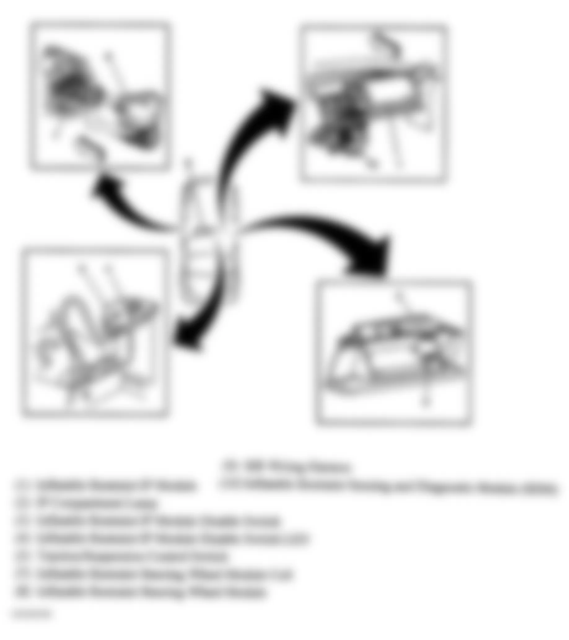 Chevrolet Corvette 2004 - Component Locations -  SIR System Overview