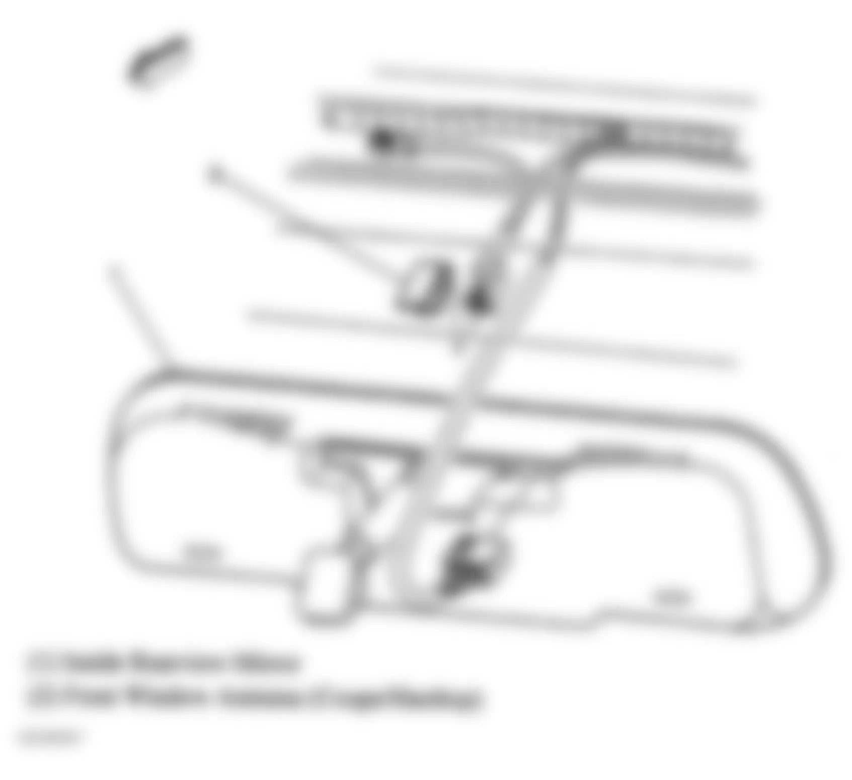 Chevrolet Corvette 2004 - Component Locations -  Inside Rear View Mirror