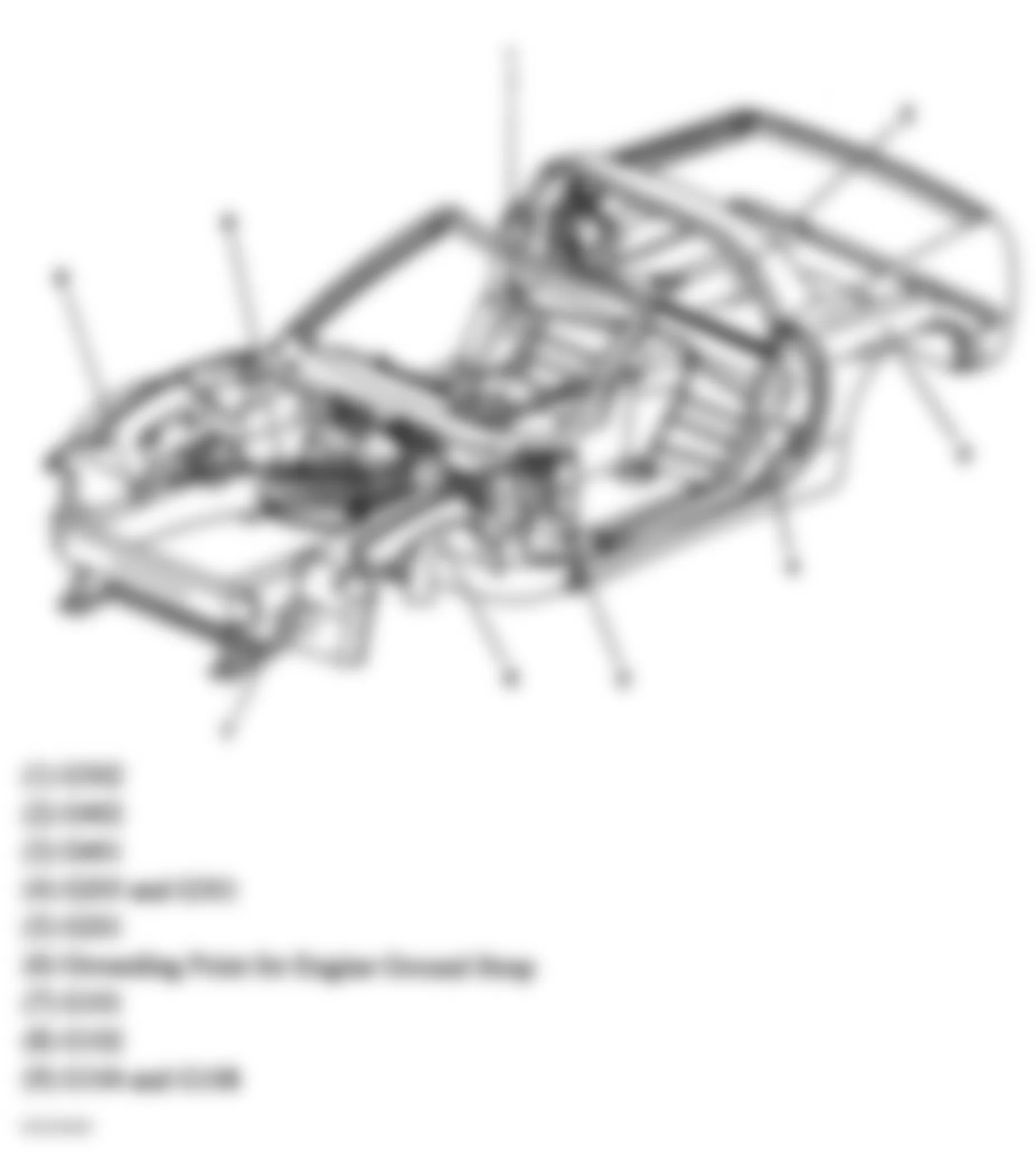 Chevrolet Corvette Z06 2004 - Component Locations -  Vehicle Overview