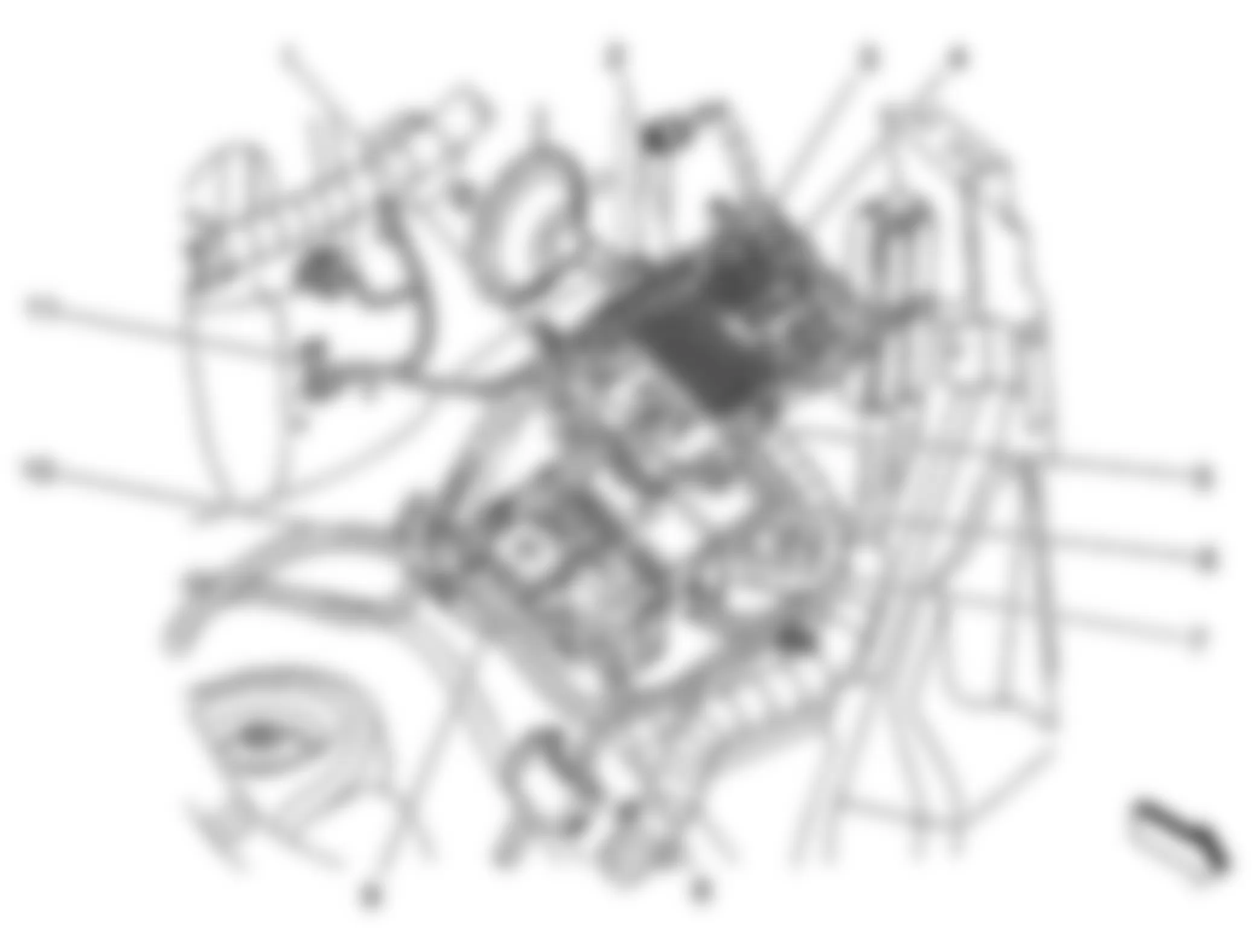 Chevrolet Cutaway G3500 2004 - Component Locations - Component View - Fuse Block - Underhood