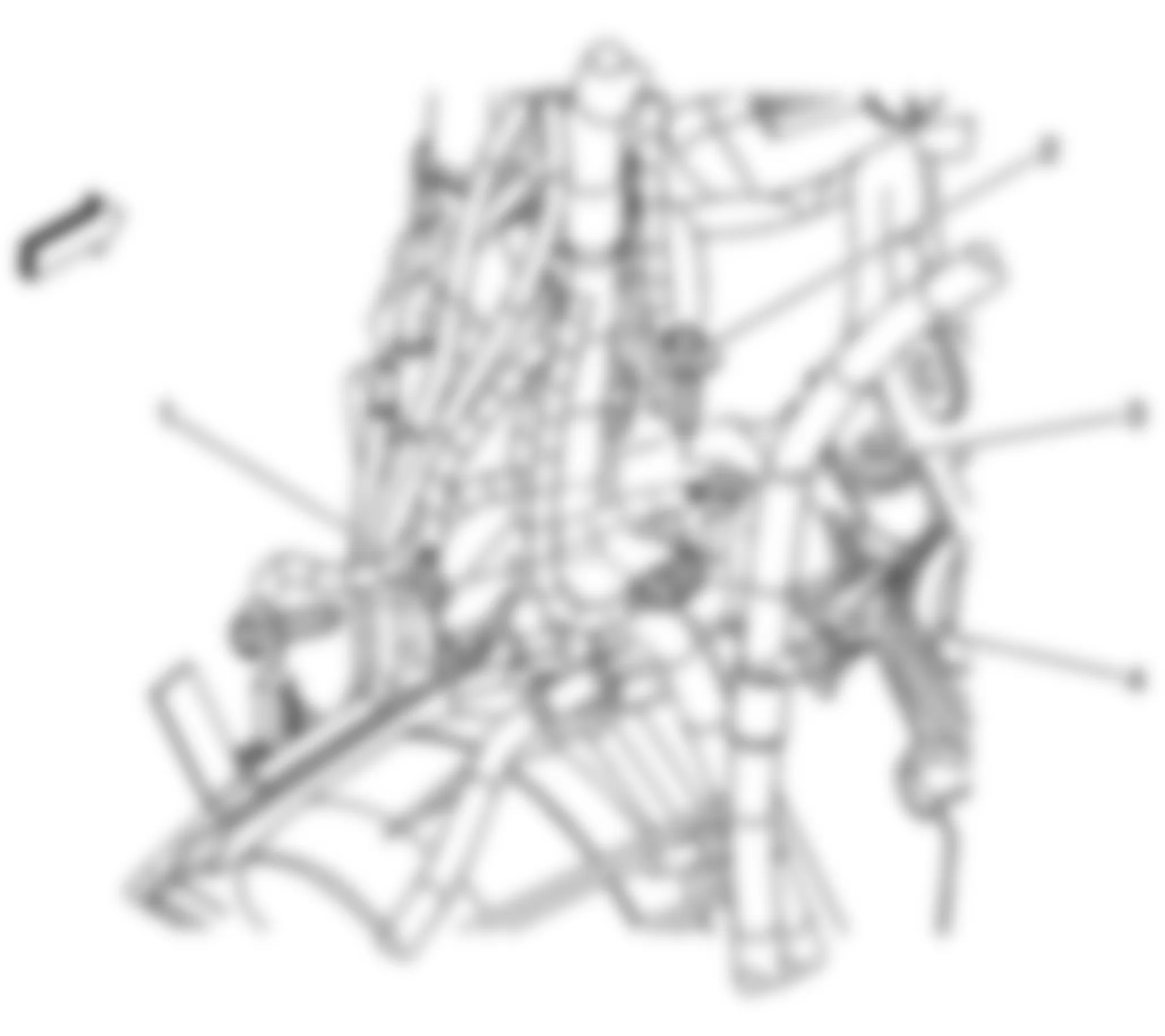 Chevrolet Cutaway G3500 2004 - Component Locations - Component View - Engine Harness - Back Of Engine (4.8L/5.3L/6.0L)