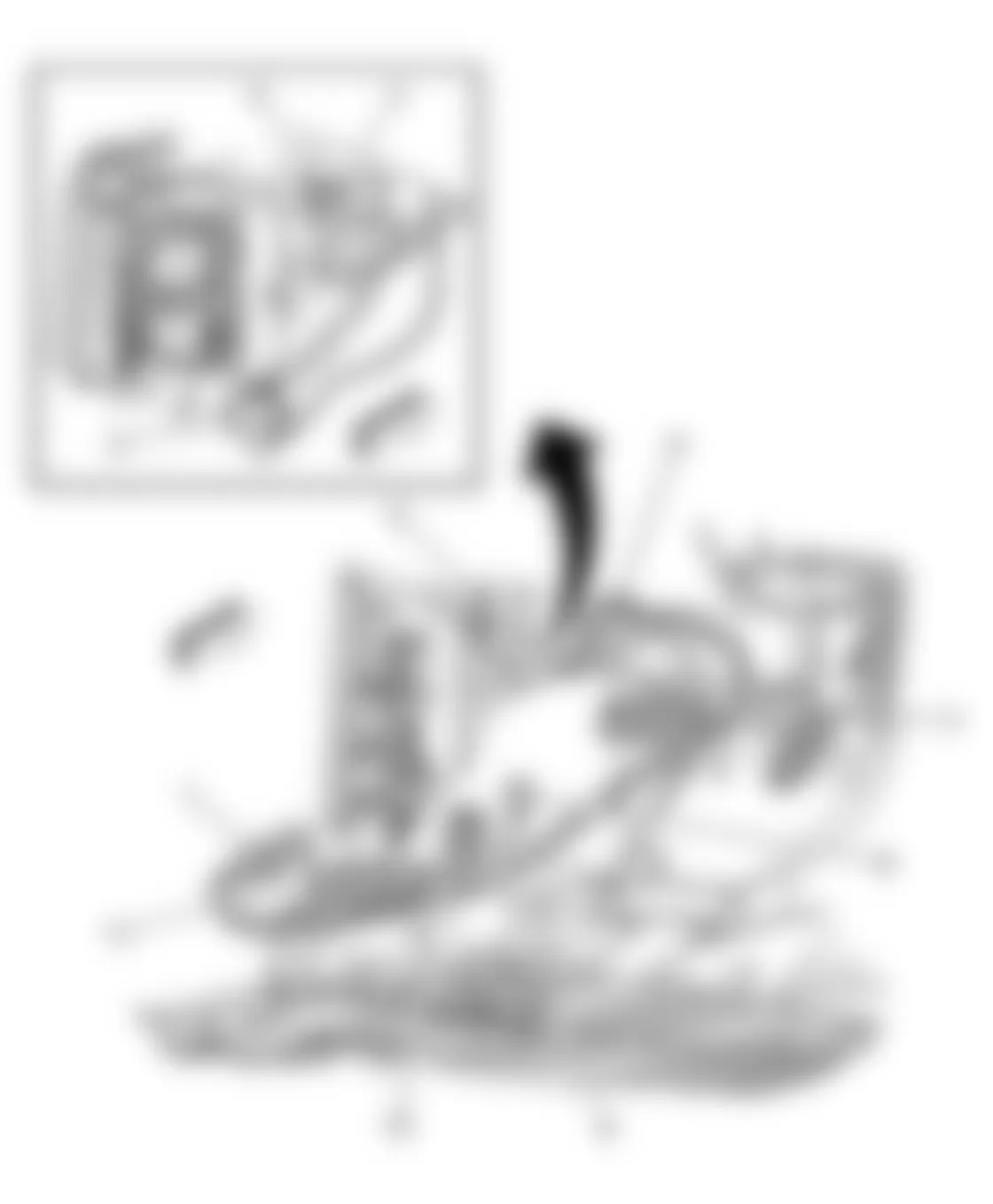 Chevrolet Cutaway G3500 2004 - Component Locations - Component View - I/P Harness Routing - Lower Left Side Of Passenger Compartment