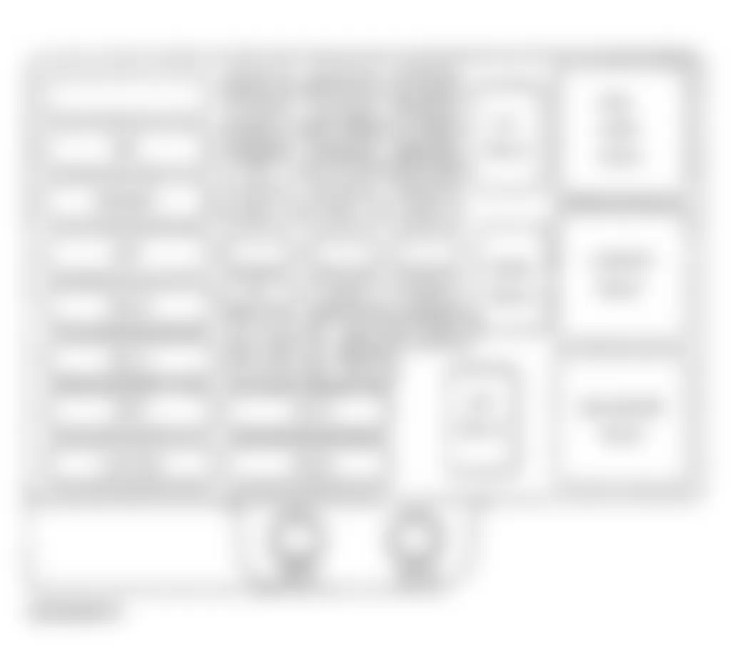 Chevrolet Cutaway G3500 2004 - Component Locations - Identifying Engine Compartment Fuse Block (2002)