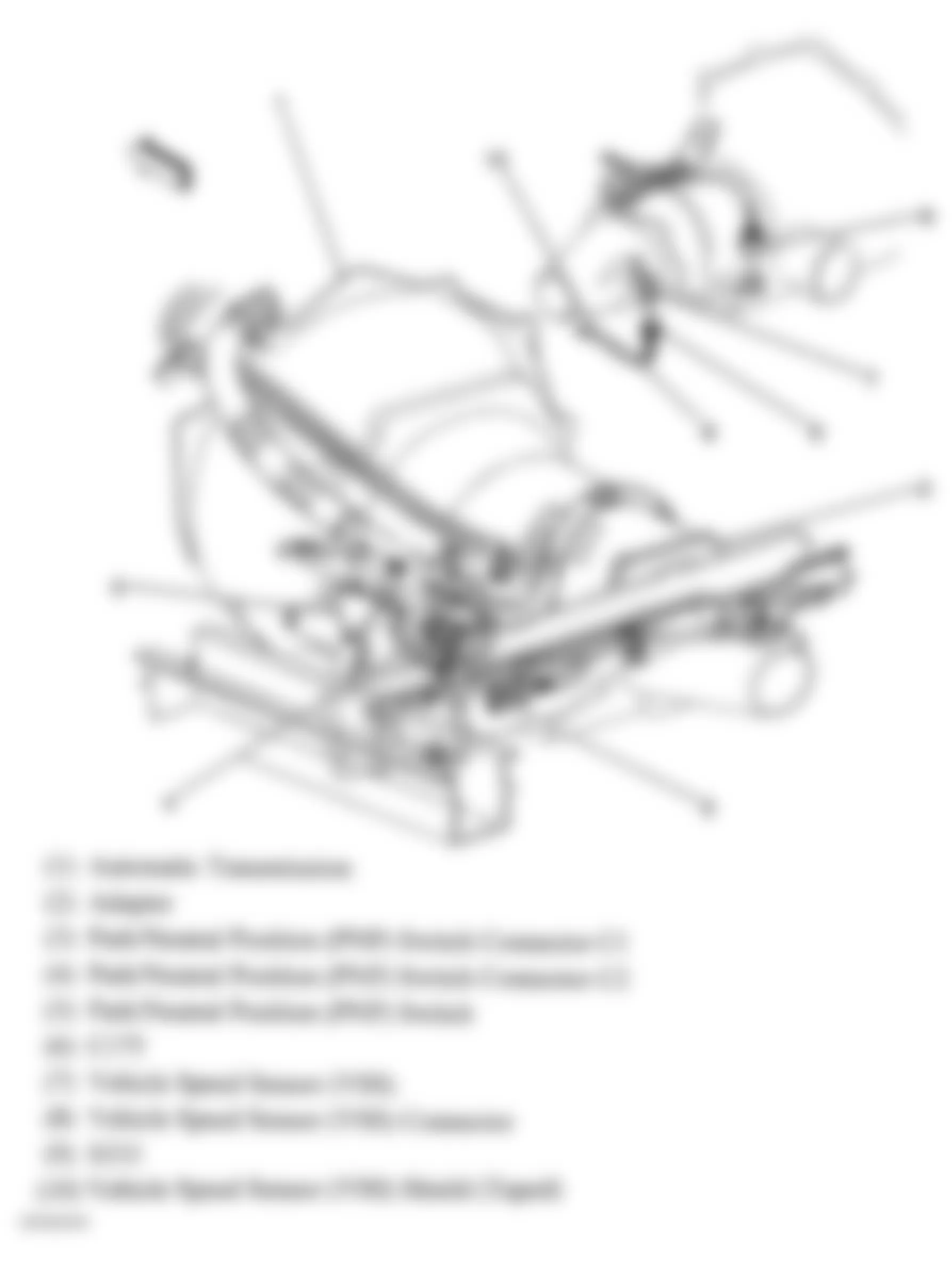 Chevrolet Astro 2005 - Component Locations -  Transmission