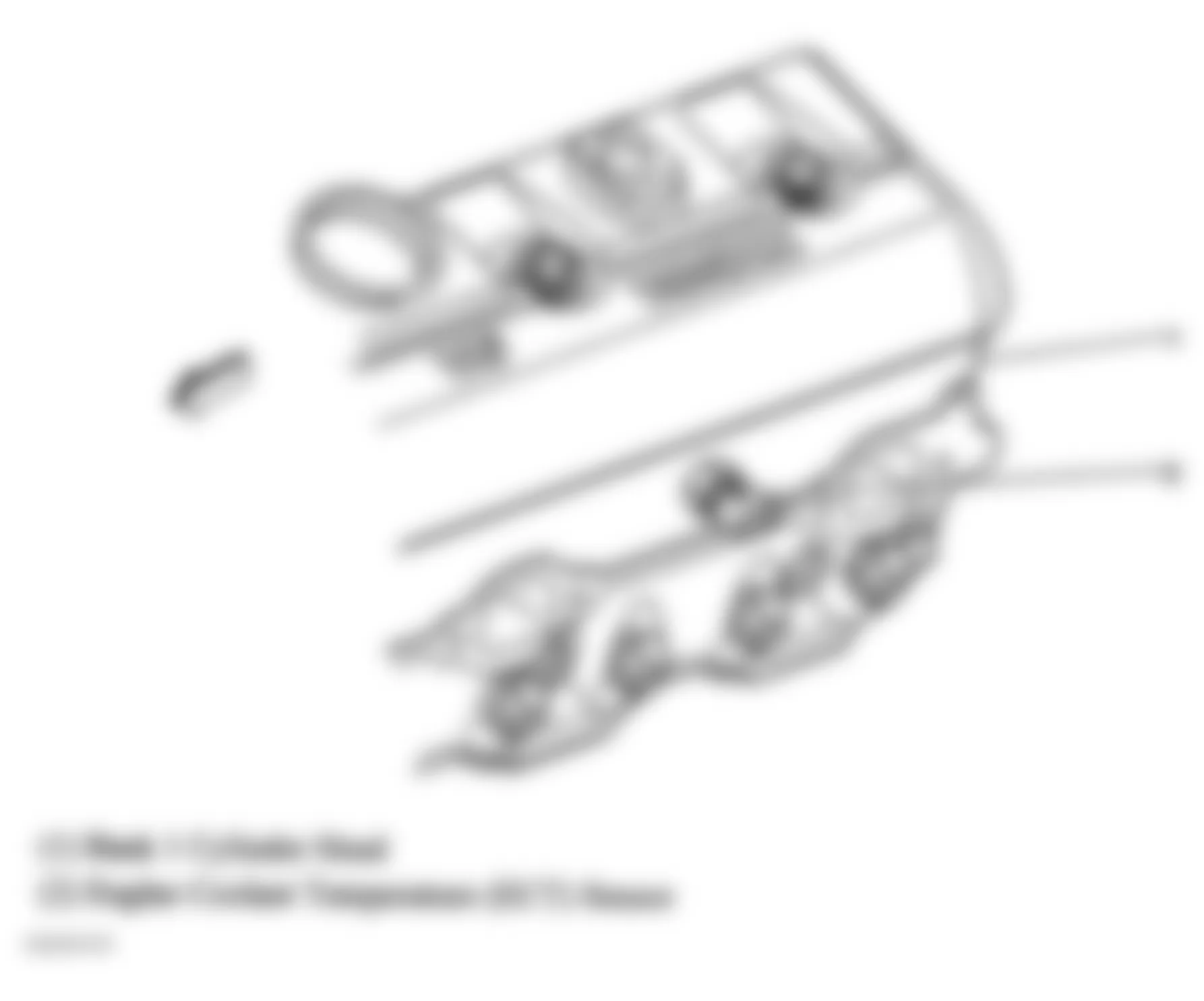 Chevrolet Avalanche 1500 2005 - Component Locations -  Left Cylinder Head (4.3L)