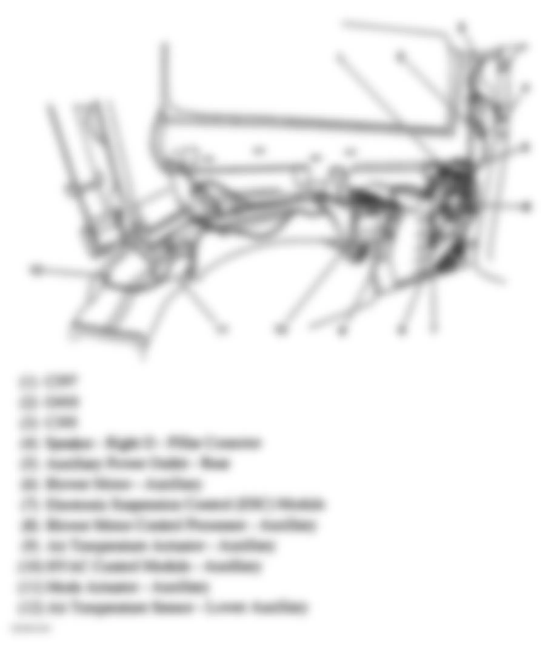 Chevrolet Avalanche 2500 2005 - Component Locations -  Right Rear Passenger Compartment (Suburban & Yukon XL)