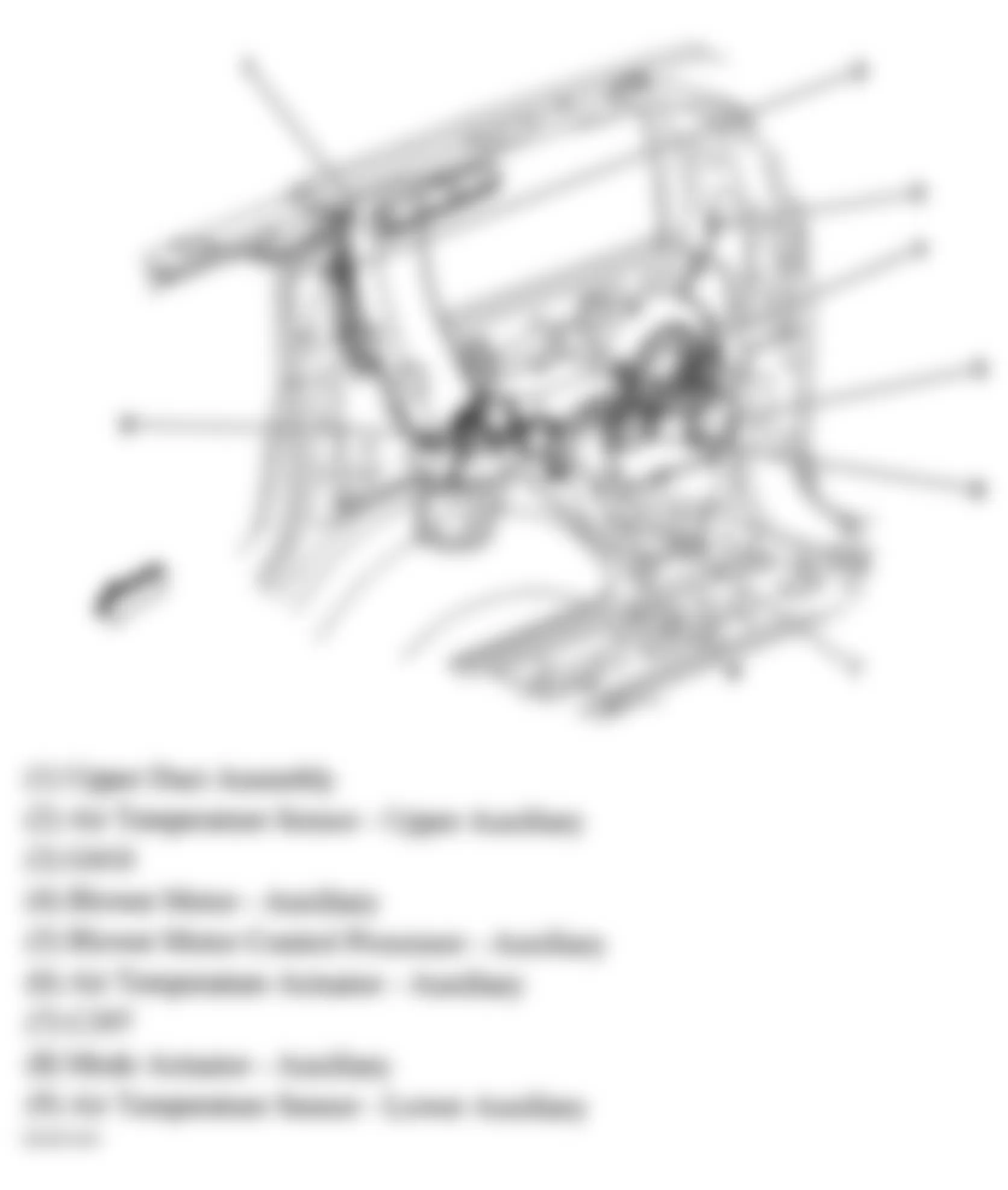 Chevrolet Avalanche 2500 2005 - Component Locations -  Right Rear Passenger Compartment (Tahoe & Yukon)