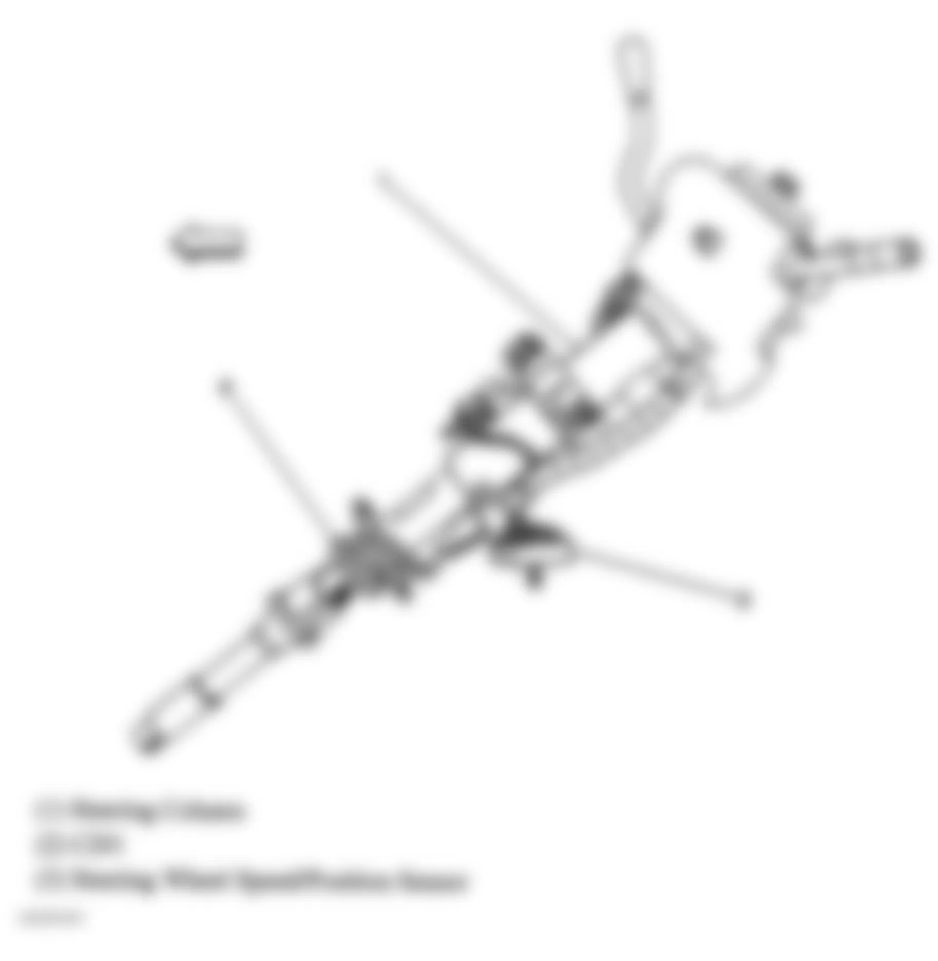 Chevrolet Avalanche 2500 2005 - Component Locations -  Steering Wheel Speed/Position Sensor