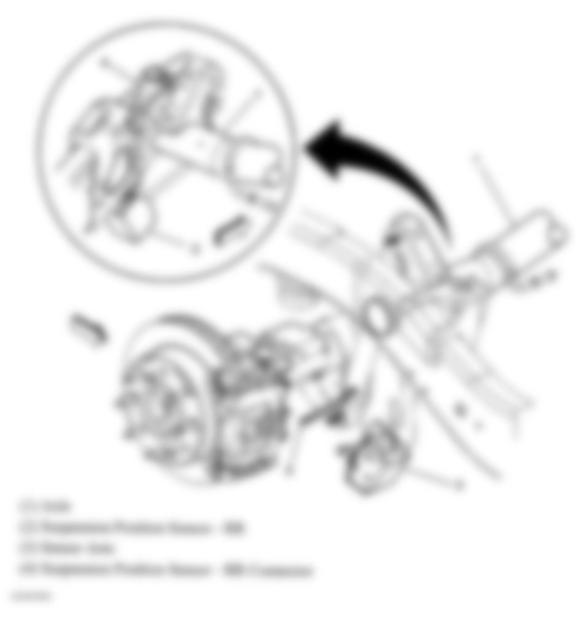 Chevrolet Avalanche 2500 2005 - Component Locations -  Right Rear Frame