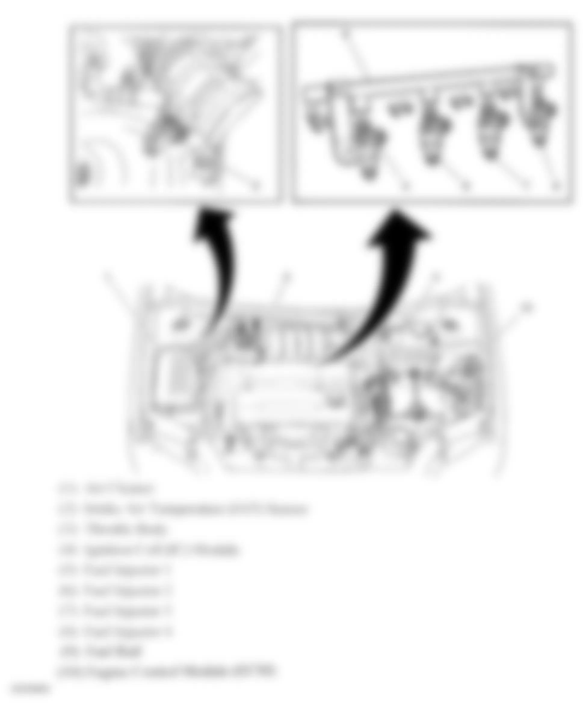 Chevrolet Aveo 2005 - Component Locations -  Engine Compartment