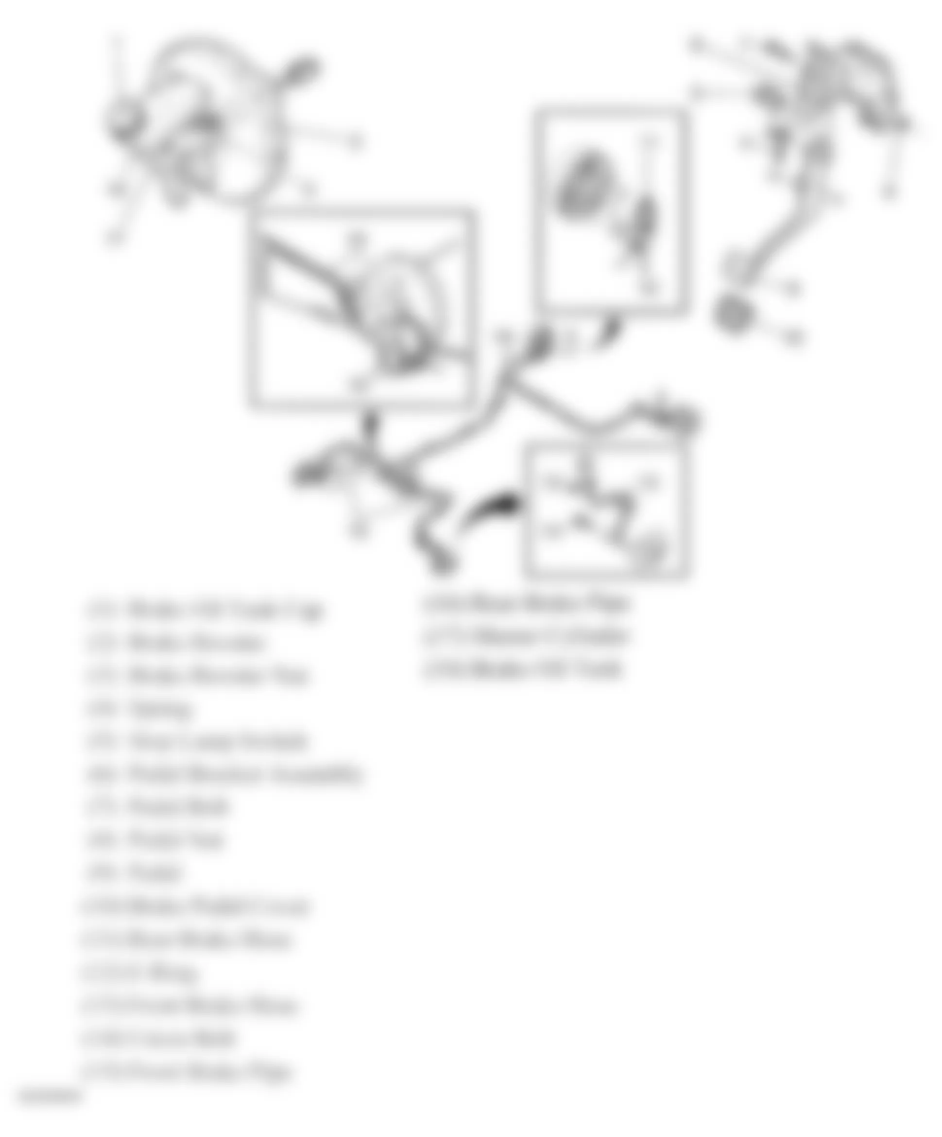 Chevrolet Aveo LS 2005 - Component Locations -  Hydraulic Brake System