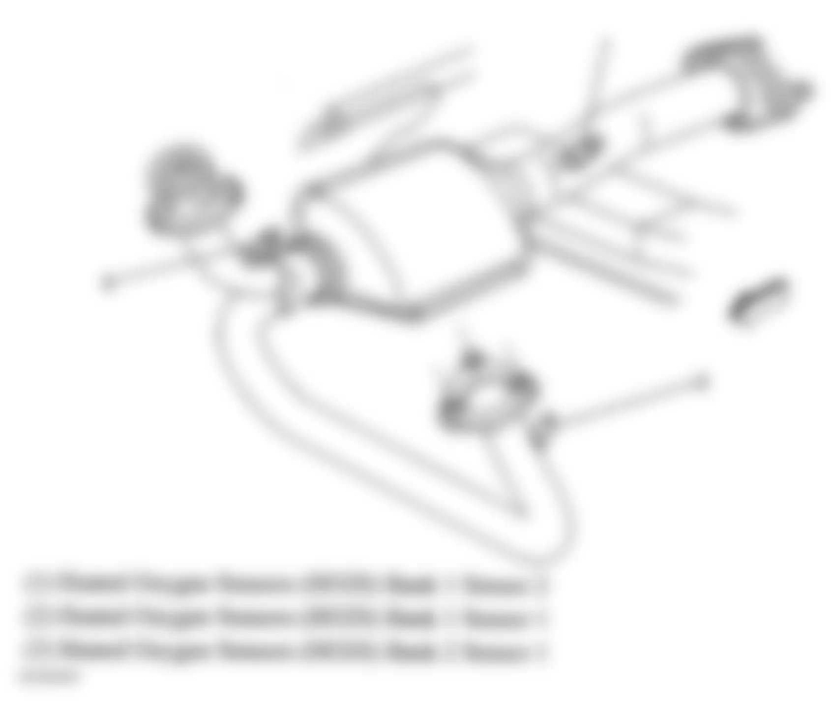 Chevrolet Blazer 2005 - Component Locations - Exhaust