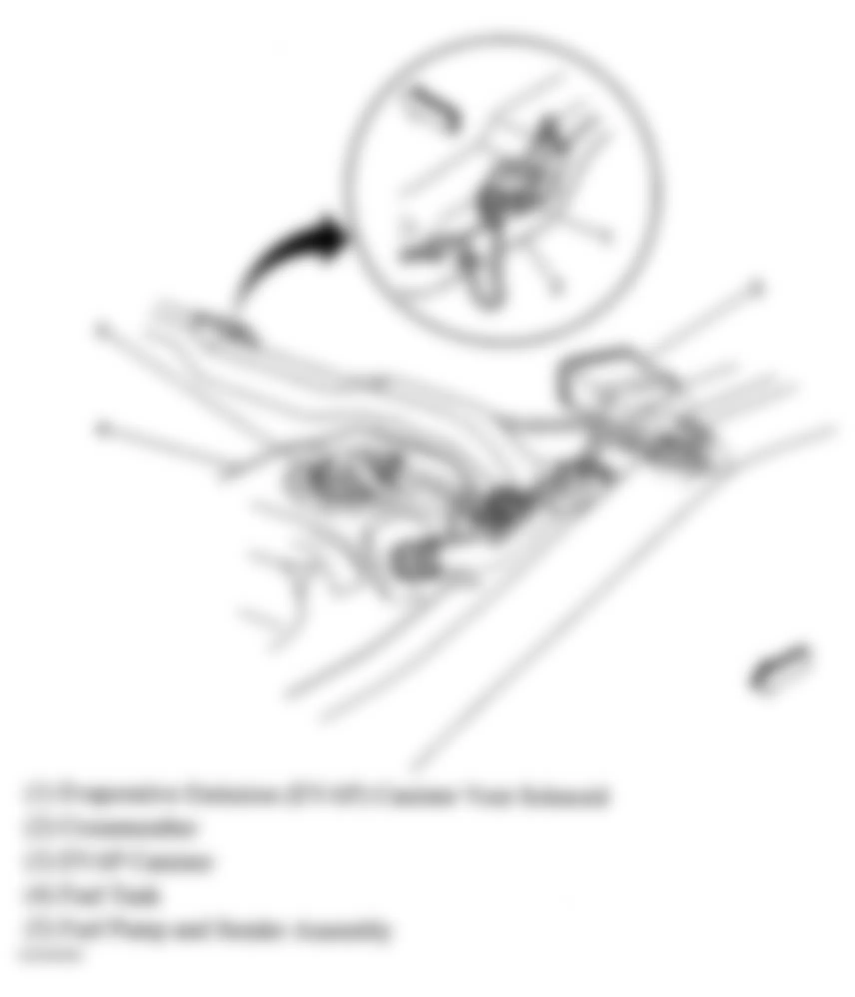 Chevrolet Blazer 2005 - Component Locations - Rear Crossmember