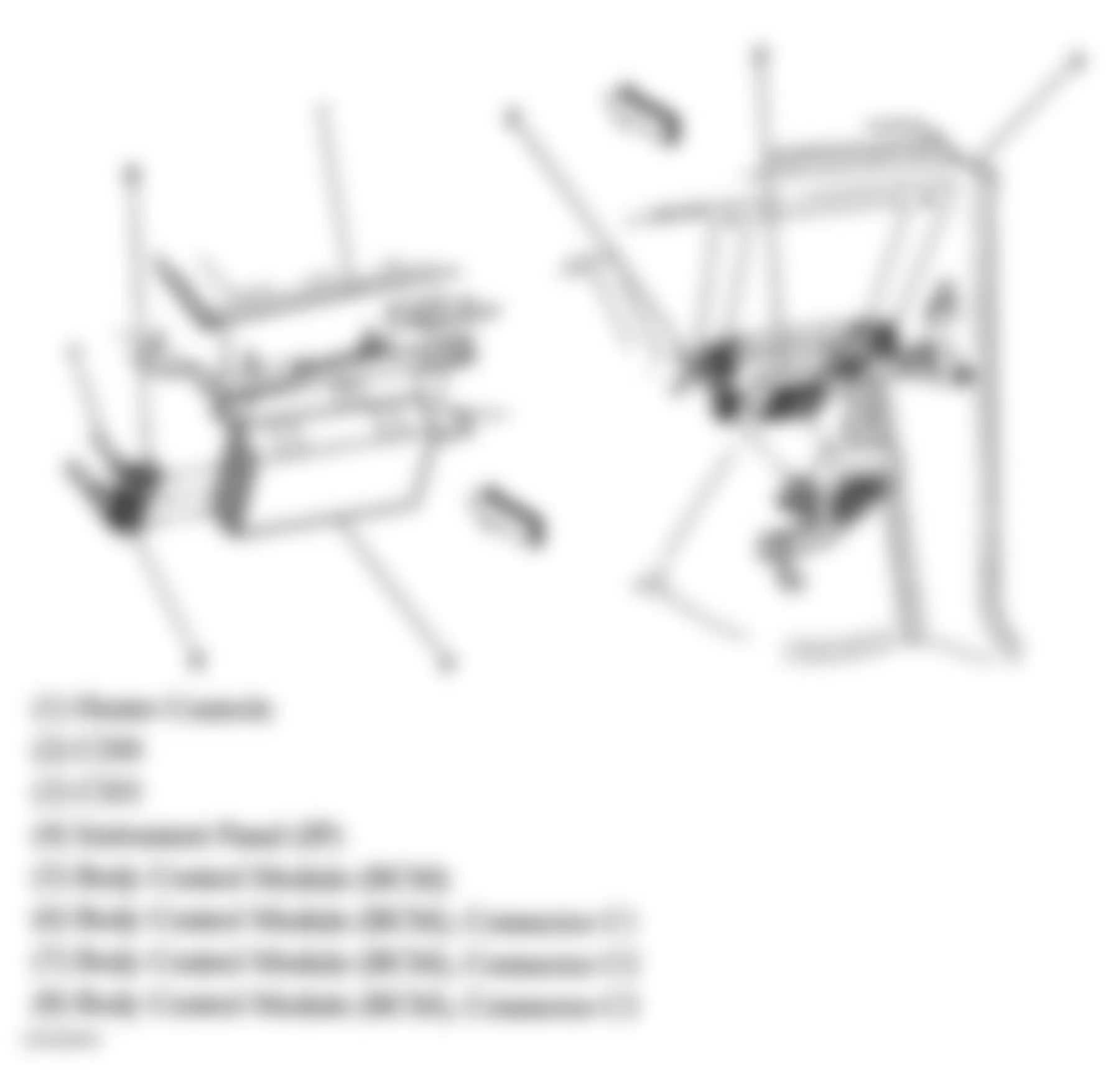 Chevrolet Blazer 2005 - Component Locations - Right Side Of Dash